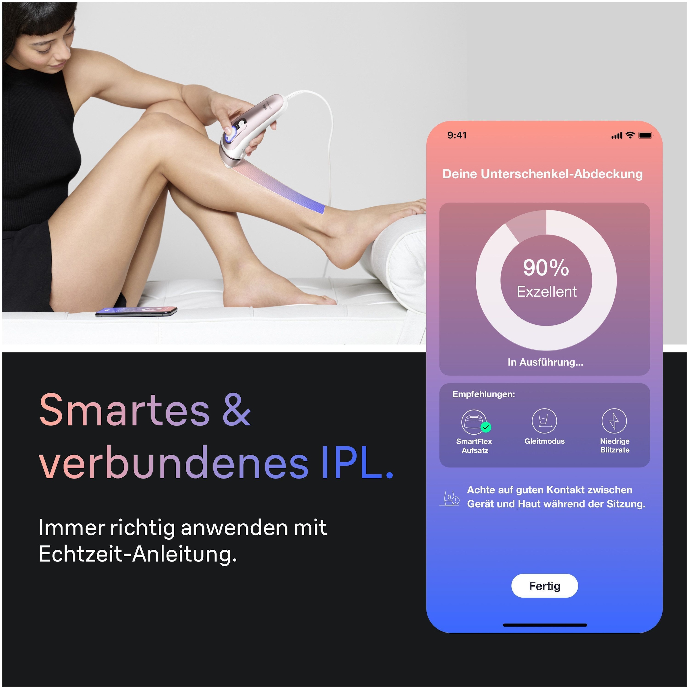 Braun IPL-Haarentferner »PL7431 & Face 810« 400000 Lichtimpulse 4 smarte Aufsätze & FaceSpa Gesichtsepilierer & Reinigungssystem
