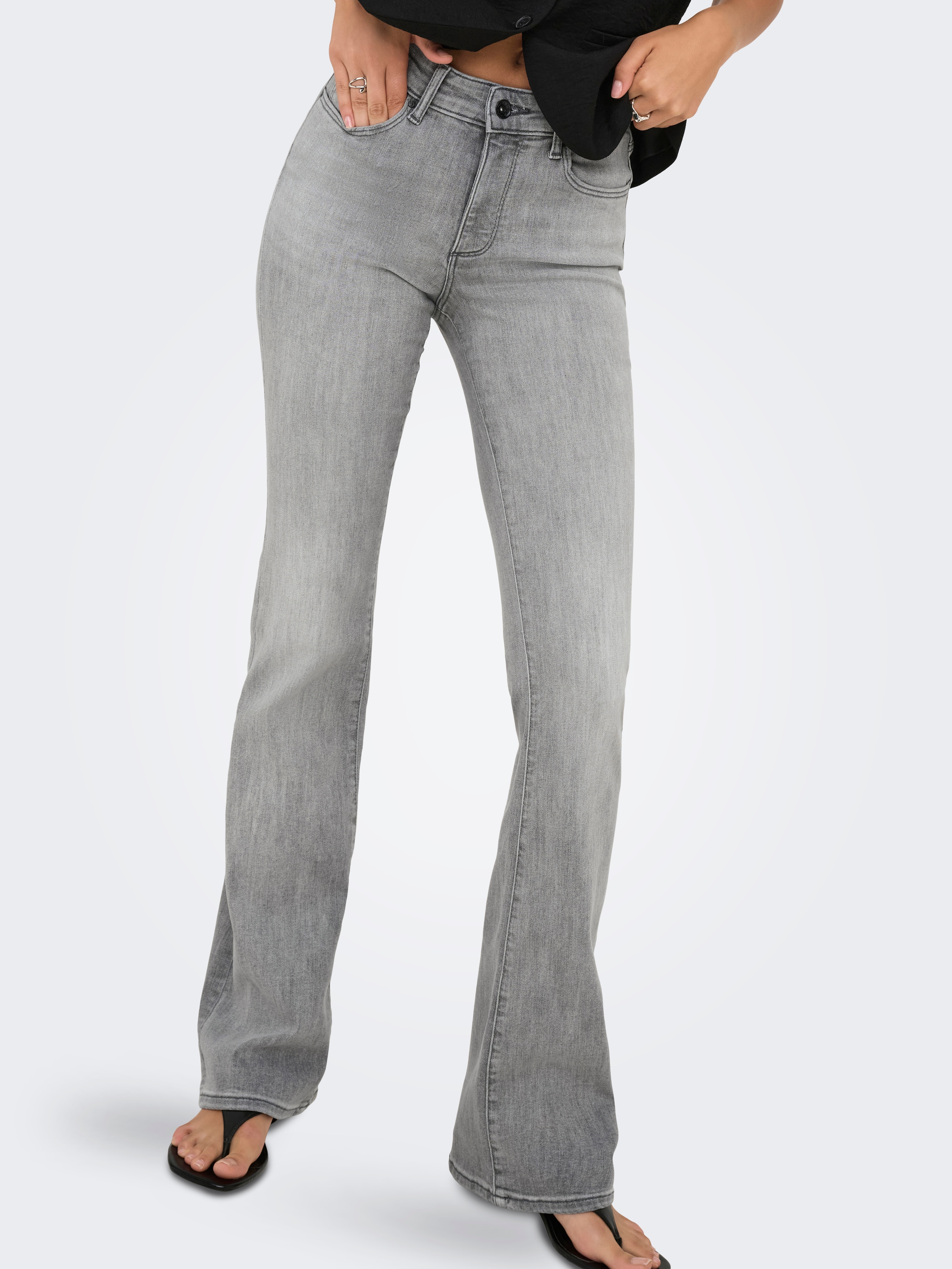 ONLY Bootcut-Jeans "ONLANN MID FLARED DNM SOO619" günstig online kaufen