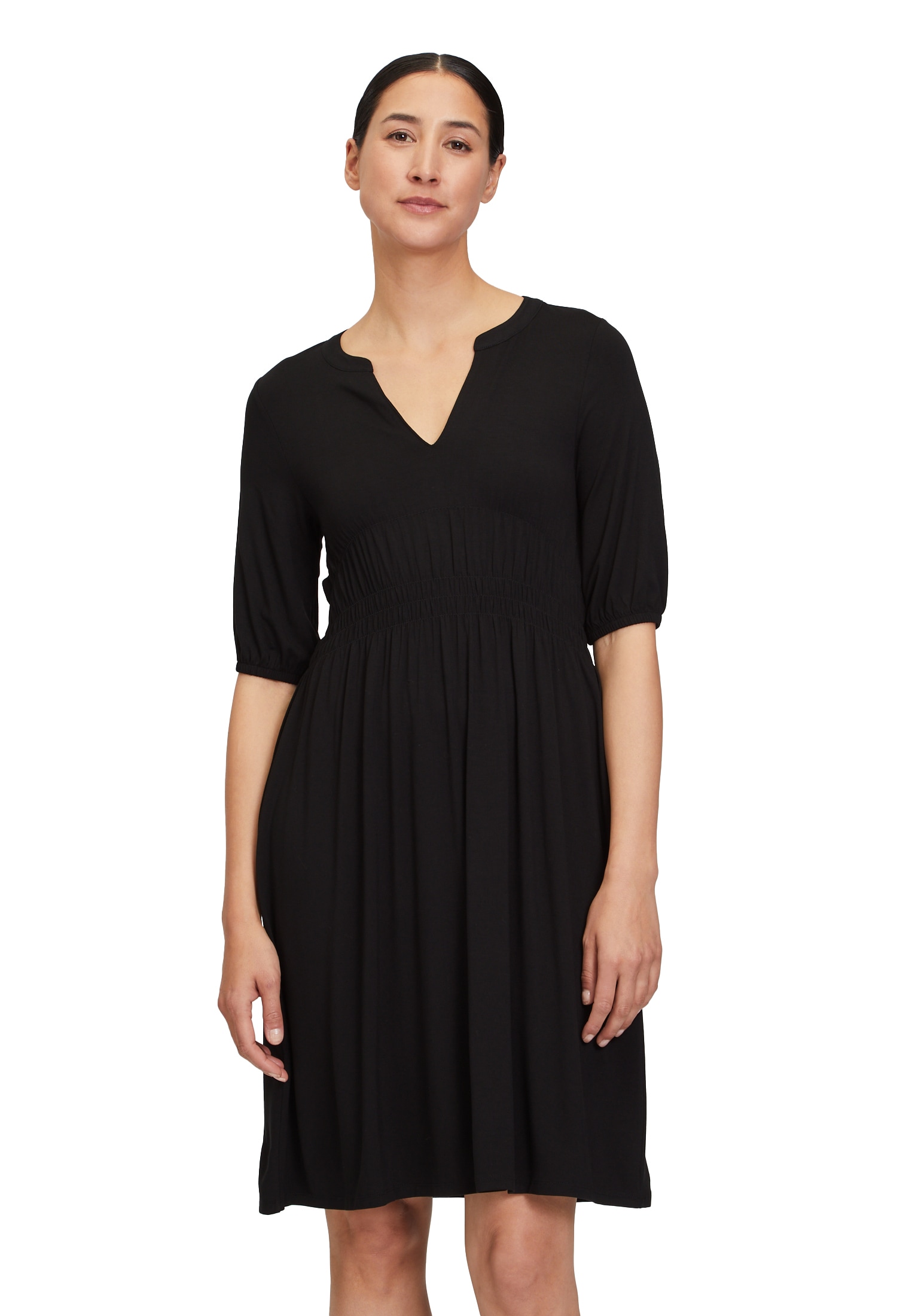 Cartoon Jerseykleid "Damen mit Raffung" Ohne Tasche Material günstig online kaufen