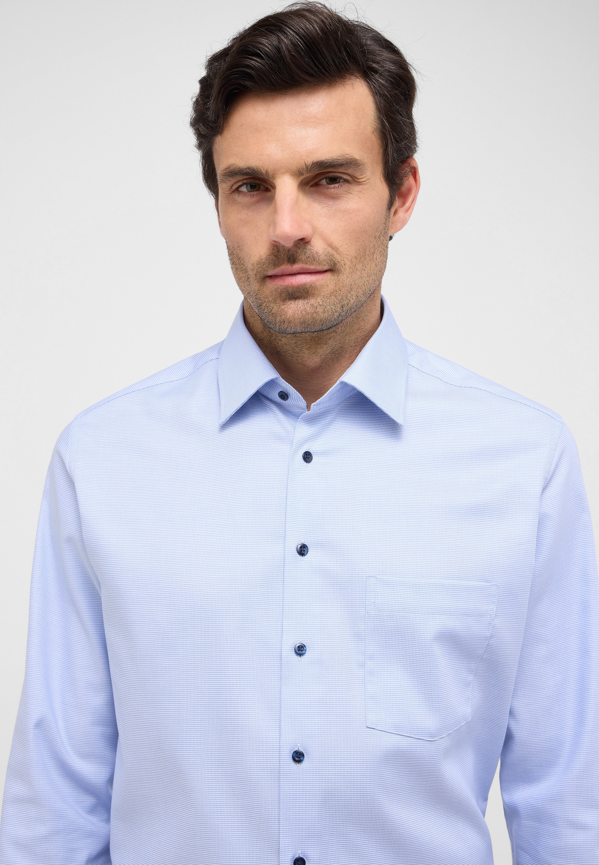 Eterna Langarmhemd »MODERN FIT«, NON IRON (bügelfrei)