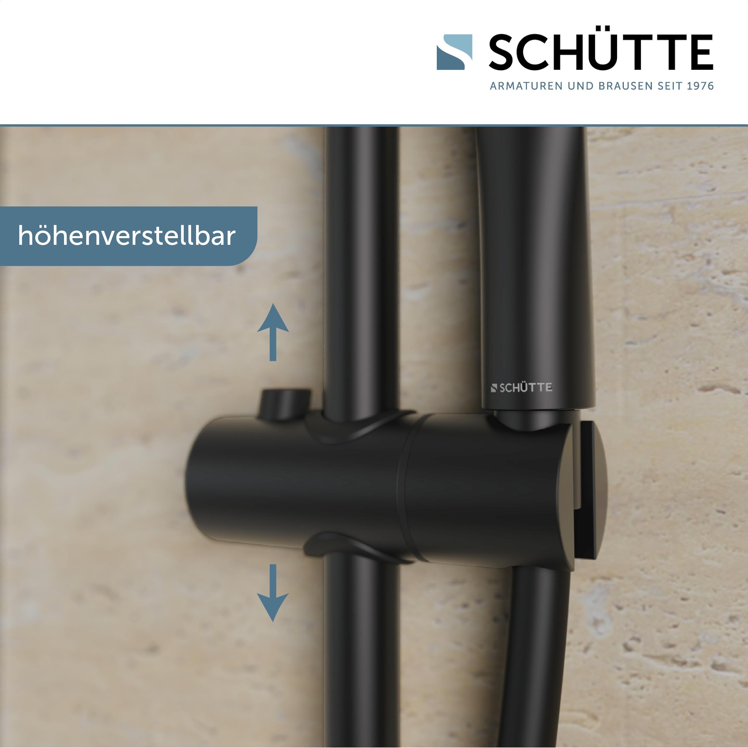 Schütte Stangenbrause-Set »CAPRI«, Duschbrause, 3-fach verstellbar, Antikalk, wassersparend