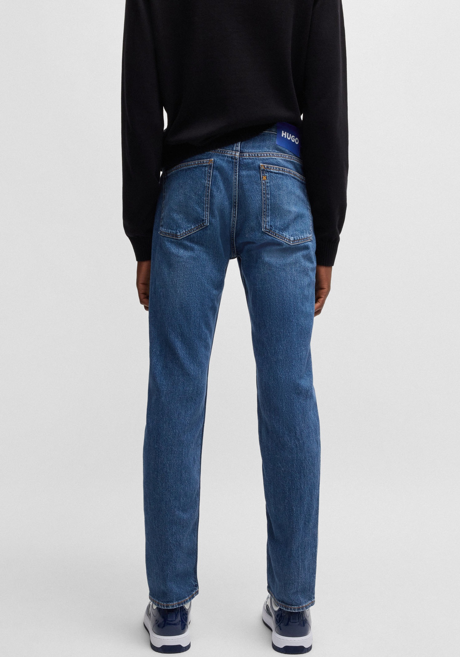 HUGO Blue "Ash" mit Stone-washed-Finish günstig online kaufen