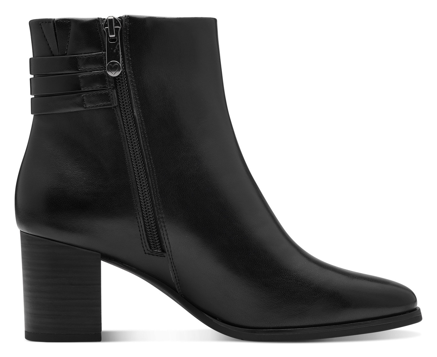 MARCO TOZZI Stiefelette, Blockabsatz, Businessschuh, Ankleboots mit Schmuck-Zierriegel