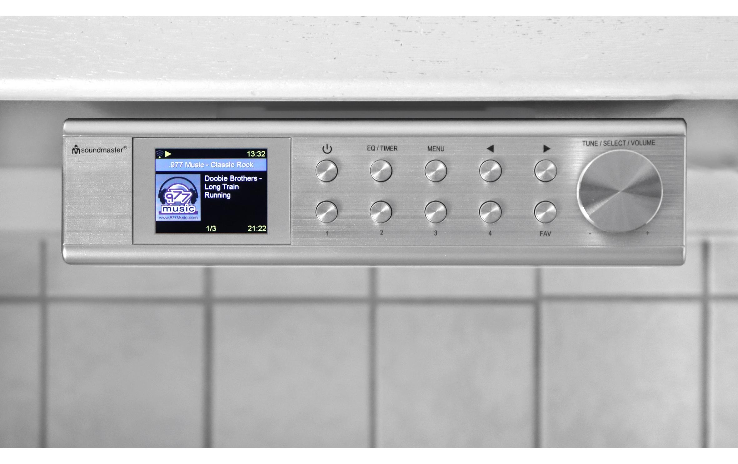 Soundmaster Digitalradio (DAB+) »IR1500SI Silber« (Bluetooth | WLAN Digitalradio (DAB+) | FM-Tuner | Internetradio )