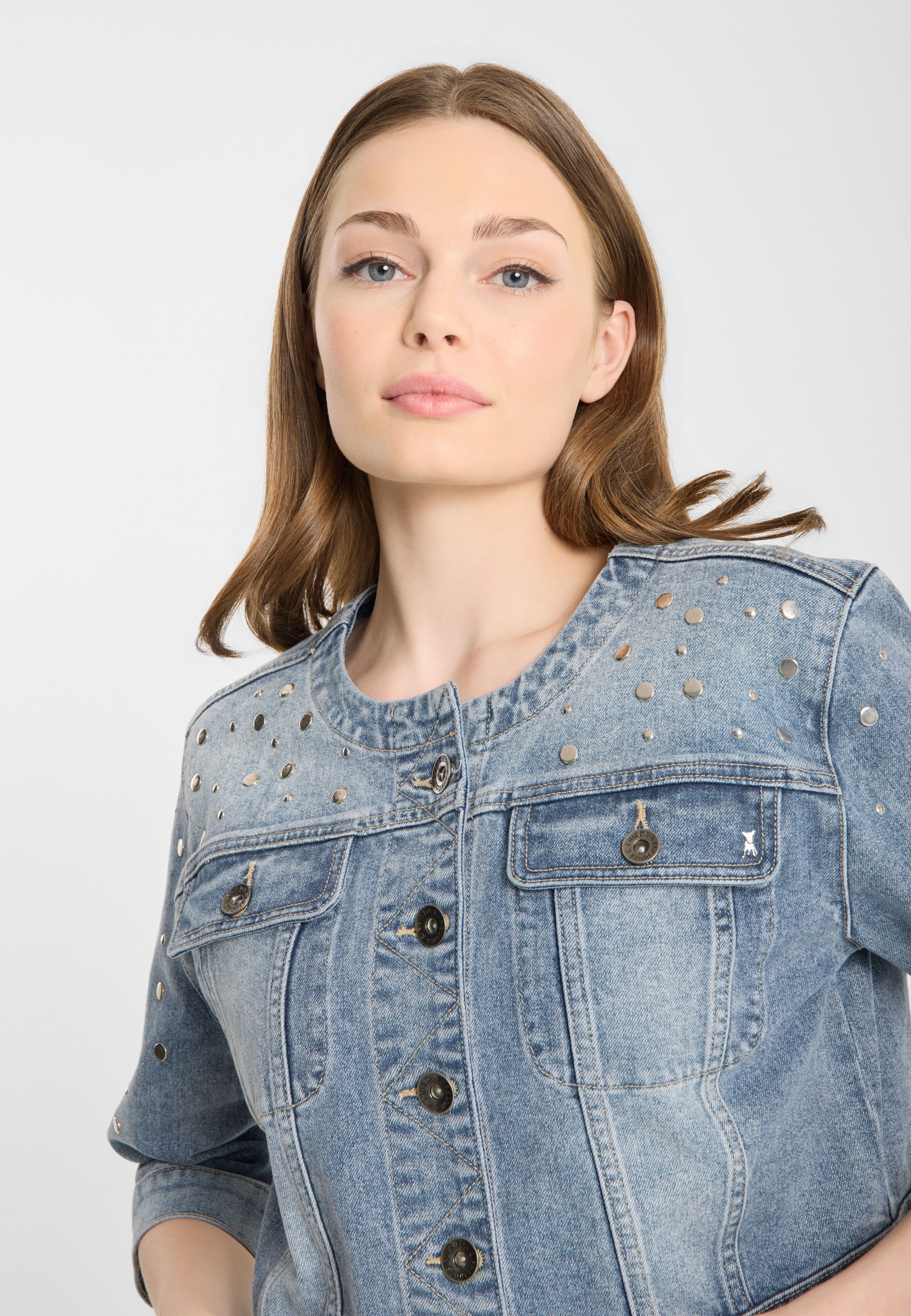 Frieda & Freddies Jeansjacke »Denim Jacket« 1 Stk. tlg. ohne Kapuze