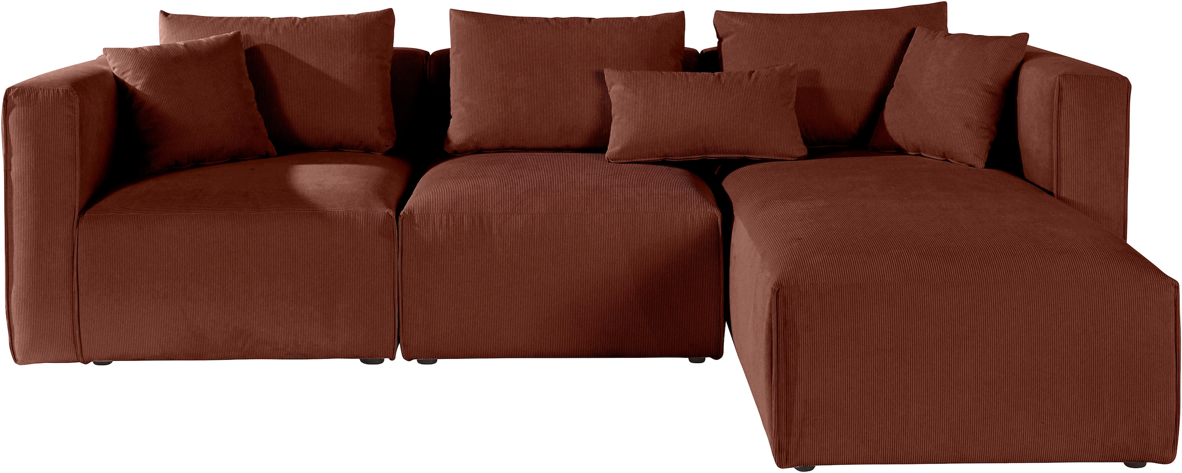 Home affaire Ecksofa "Comfine L-Form", zusammengesetzt aus Modulen, 3 Bezug günstig online kaufen