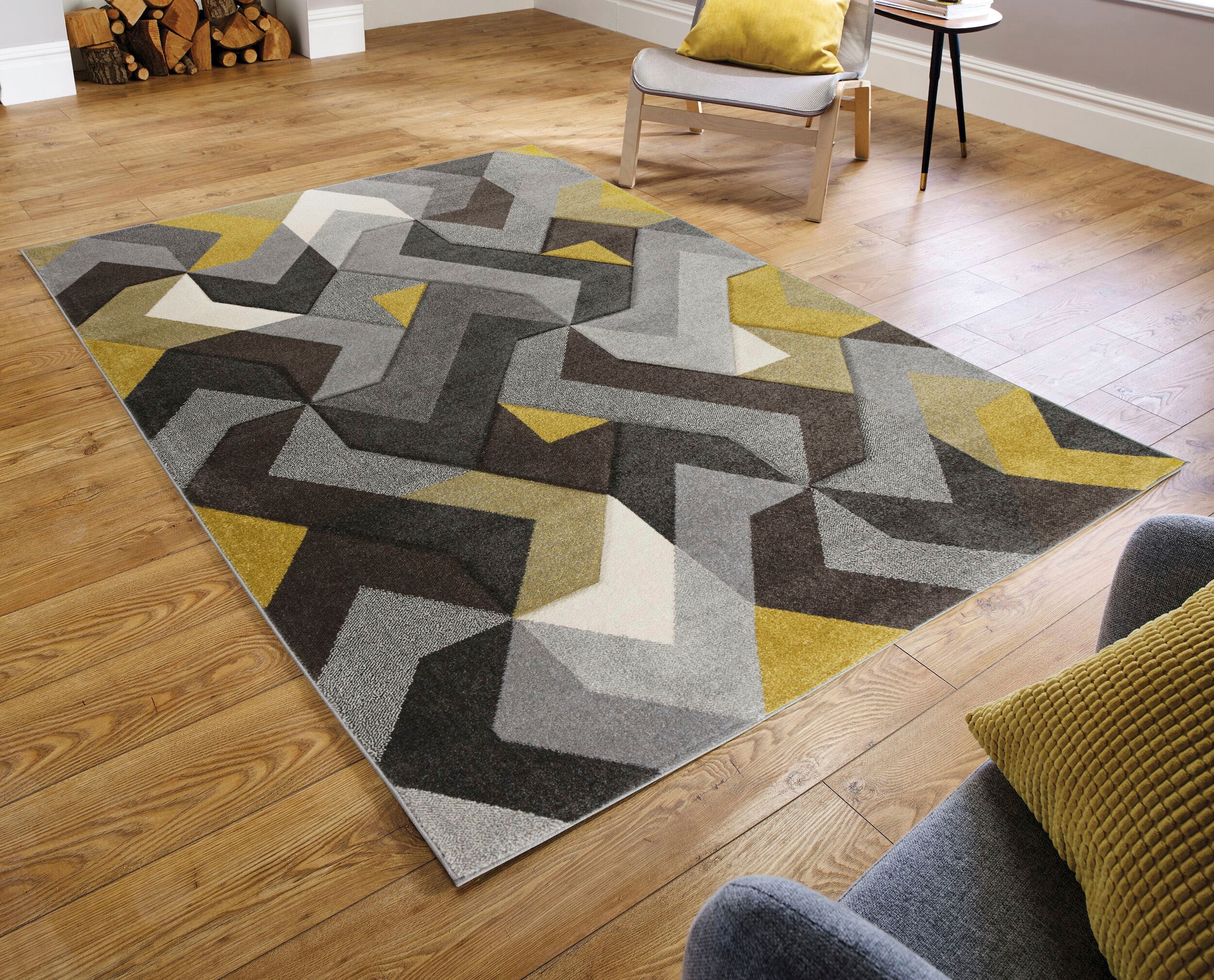 FLAIR RUGS Teppich "AURORA" rechteckig 11 mm Höhe Handgeschnitzt günstig online kaufen
