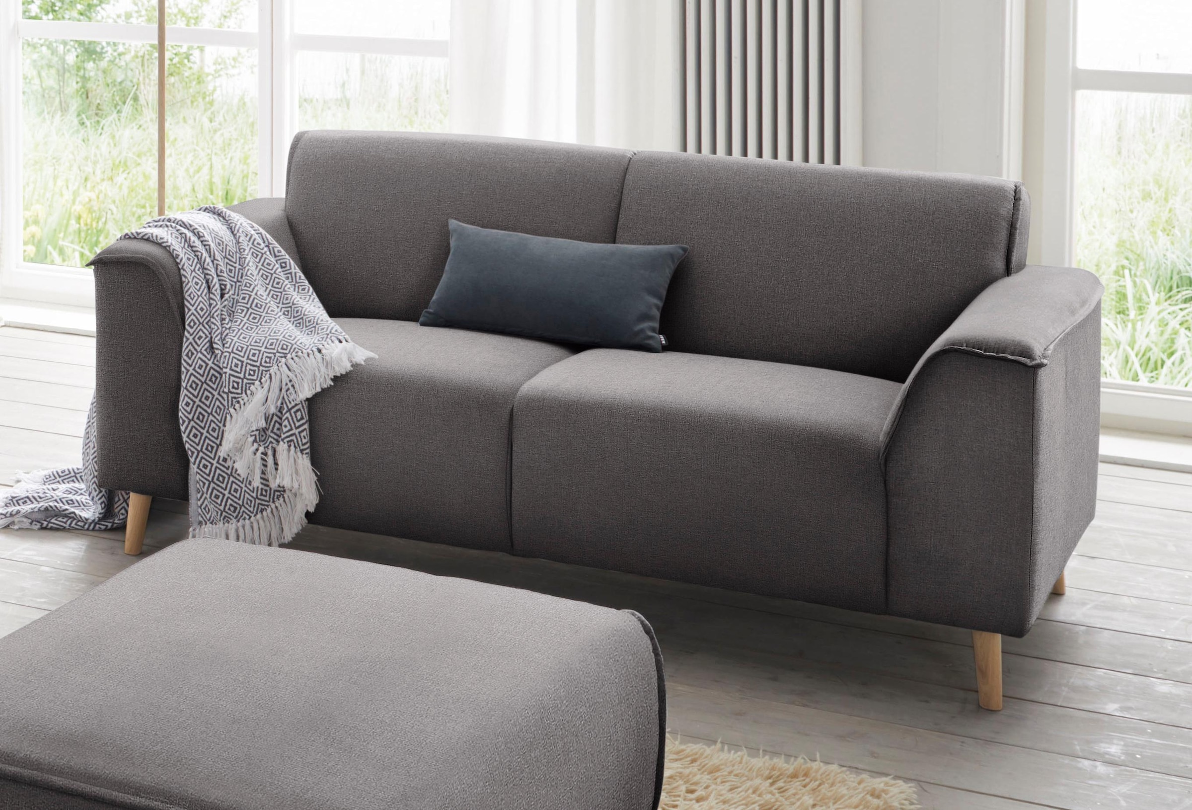 andas 2-Sitzer "Janek Scandic Design, elegant und zeitlos", mit Federkern u günstig online kaufen