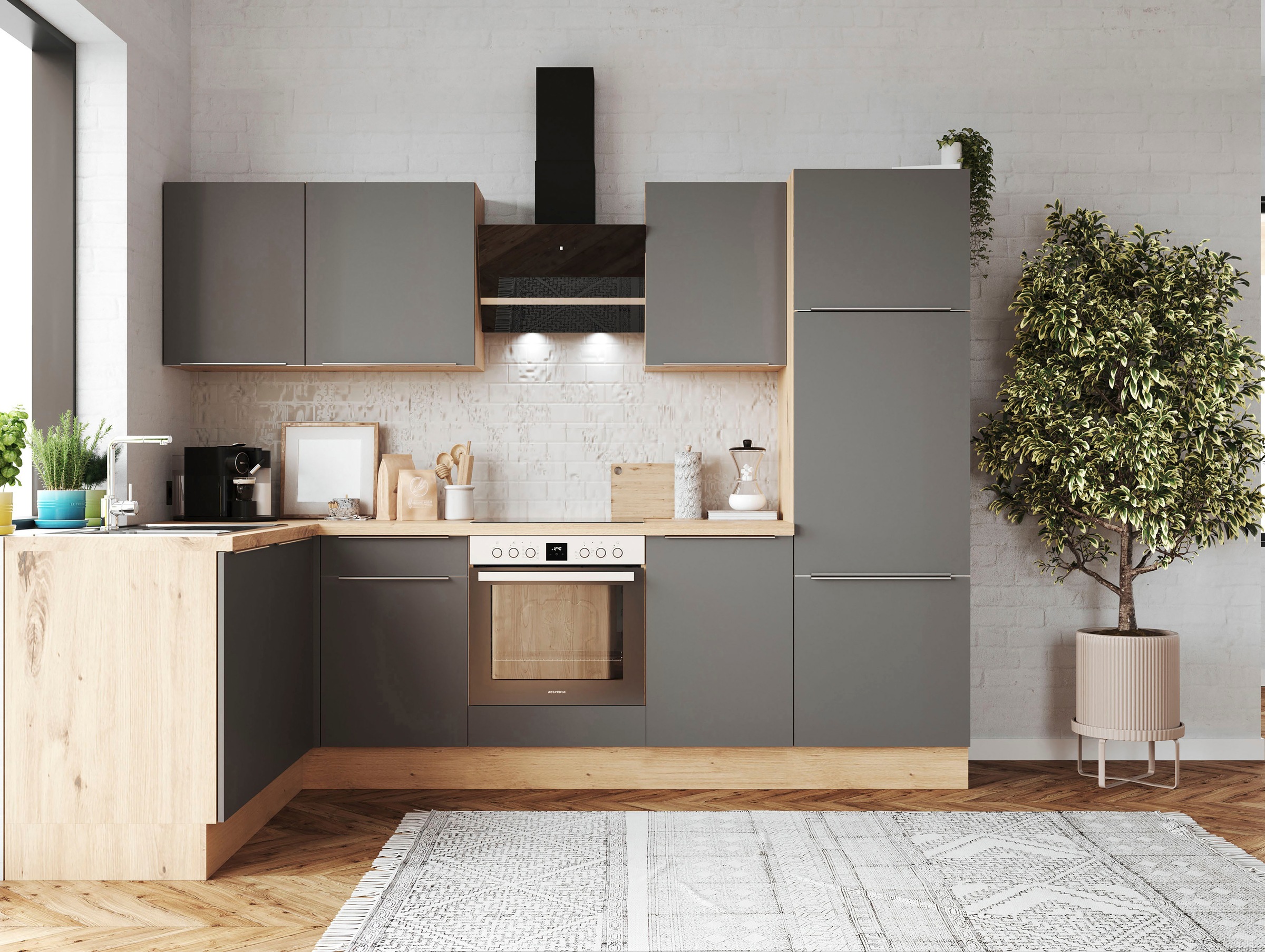 Winkelküche "Safado aus der Serie Marleen" Breite 280 cm, mit Soft-Close, i günstig online kaufen