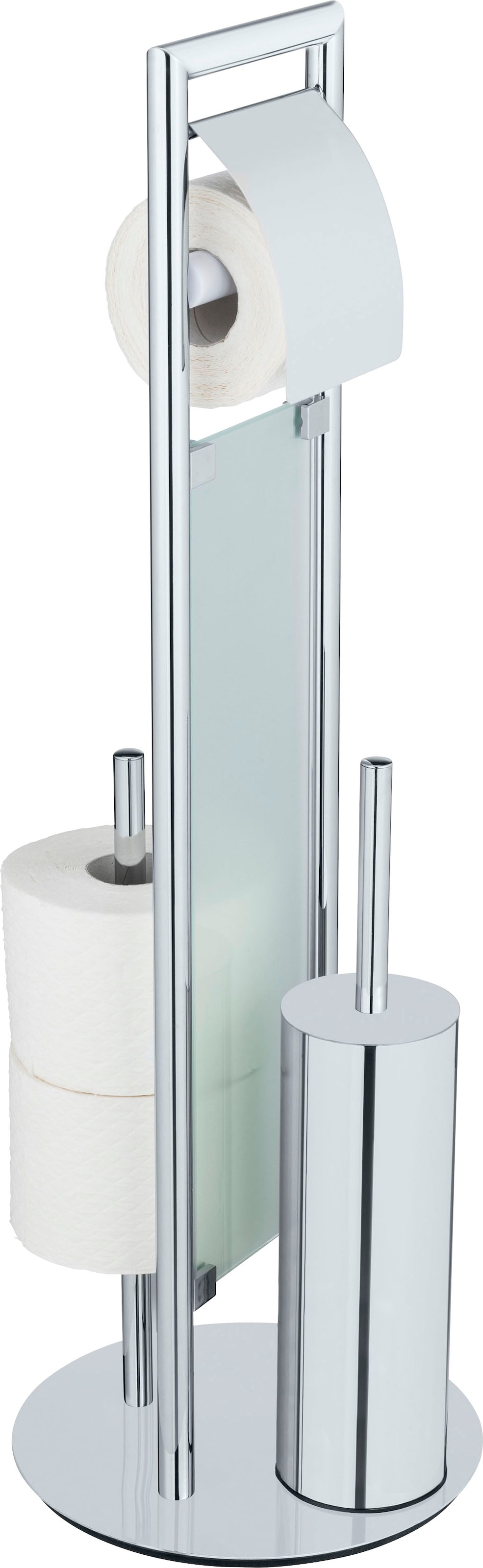 WENKO WC-Garnitur »Sulmona«, aus Edelstahl-Polypropylen, mit Silikon-Bürstenkopf