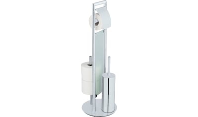 WC-Garnitur »Sulmona«, aus Edelstahl-Polypropylen, mit Silikon-Bürstenkopf