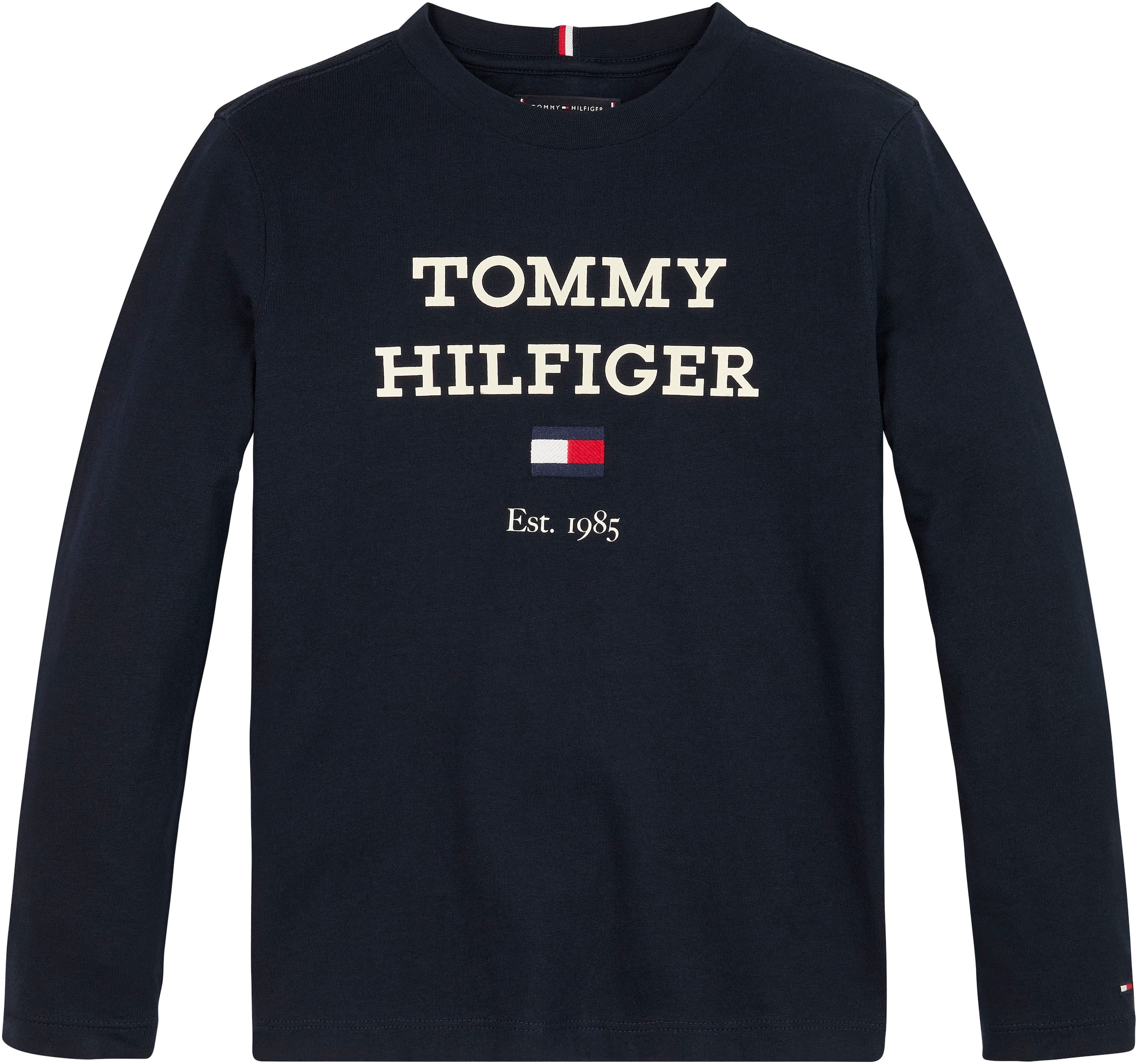 Tommy Hilfiger »TH Logo der BAUR Langarmshirt mit Brust TEE großem ▷ auf LOGO | L/S«, für