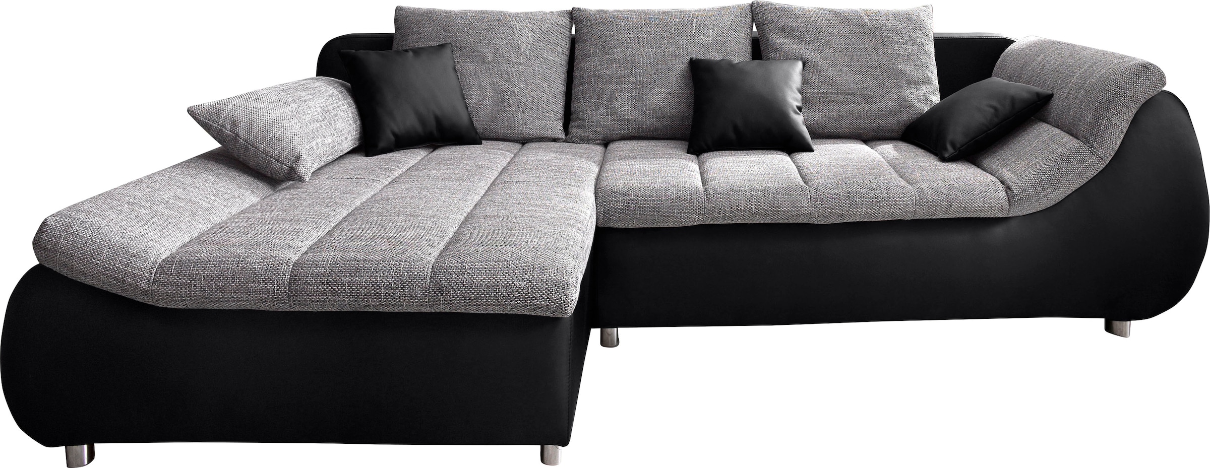 Home affaire Ecksofa "Imola, bequem, aktuelle Steppung im Sitz, L-Form, Bre günstig online kaufen