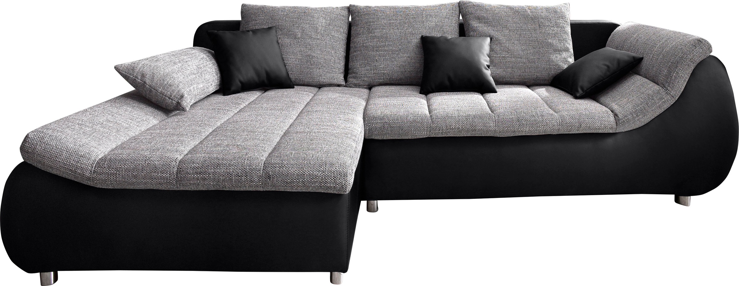 INOSIGN Ecksofa "Imola elegant und bequem, aktuelle Steppung im Sitz, L-For günstig online kaufen