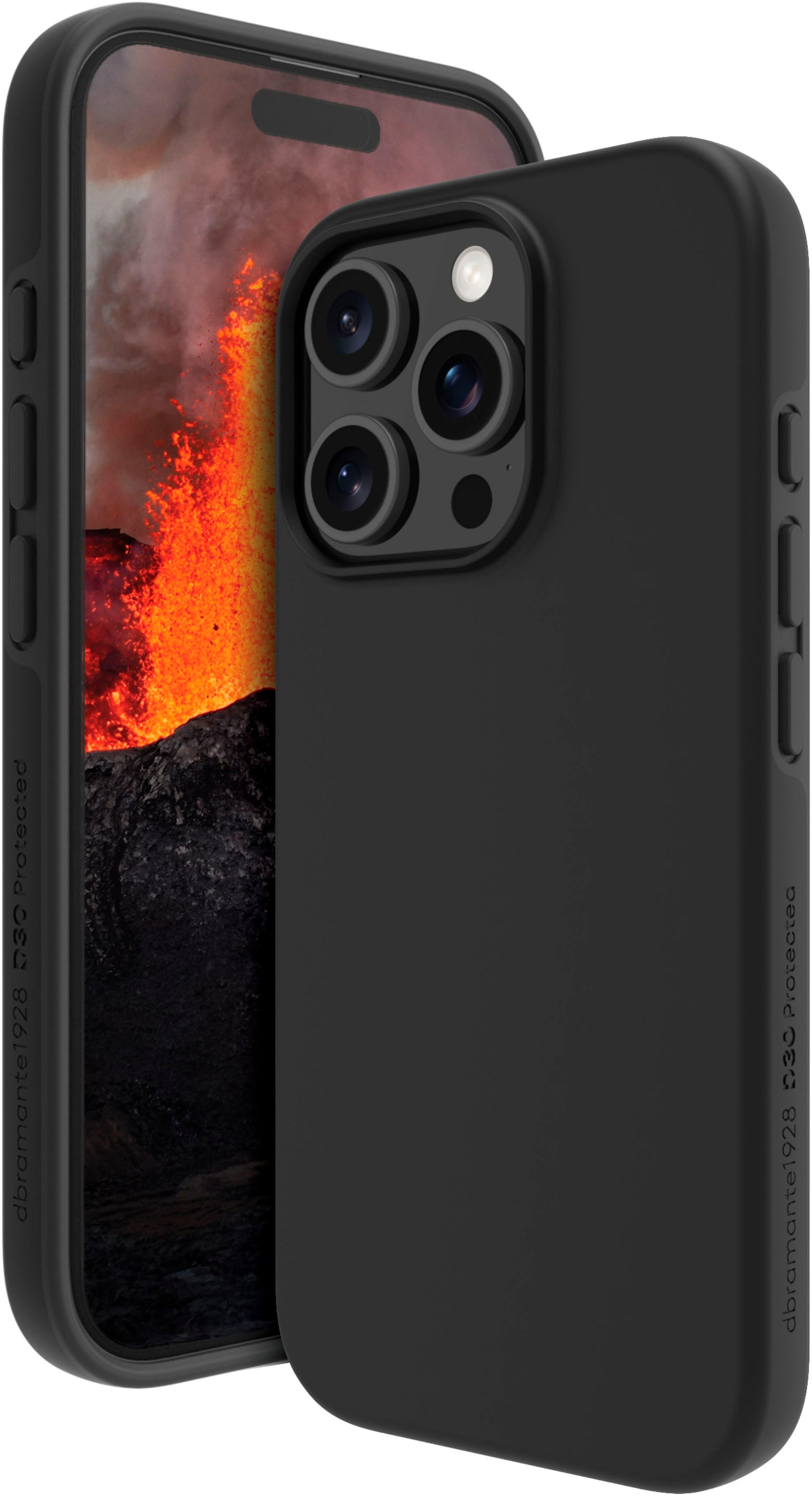 DBRAMANTE1928 Smartphone-Hülle "Iceland Ultra D3O MagSafe iPhone 16 Pro", Smartphones, schwarz, Hüllen
