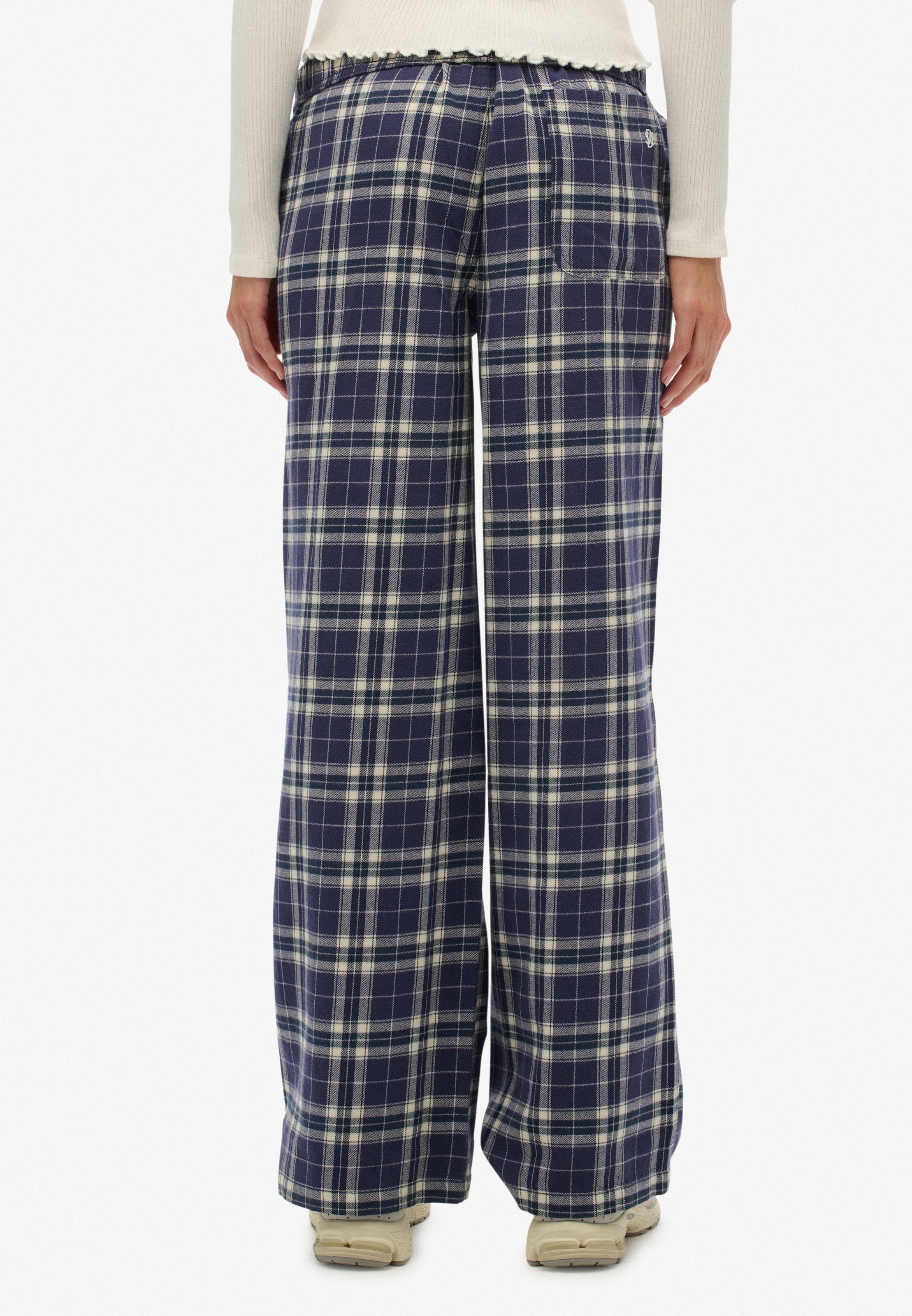 Superdry Schlafhose »COTTON CHECK ELASTIC TROUSER«  Baumwolle, straight fit, kariert auch zum Schlafen tragbar