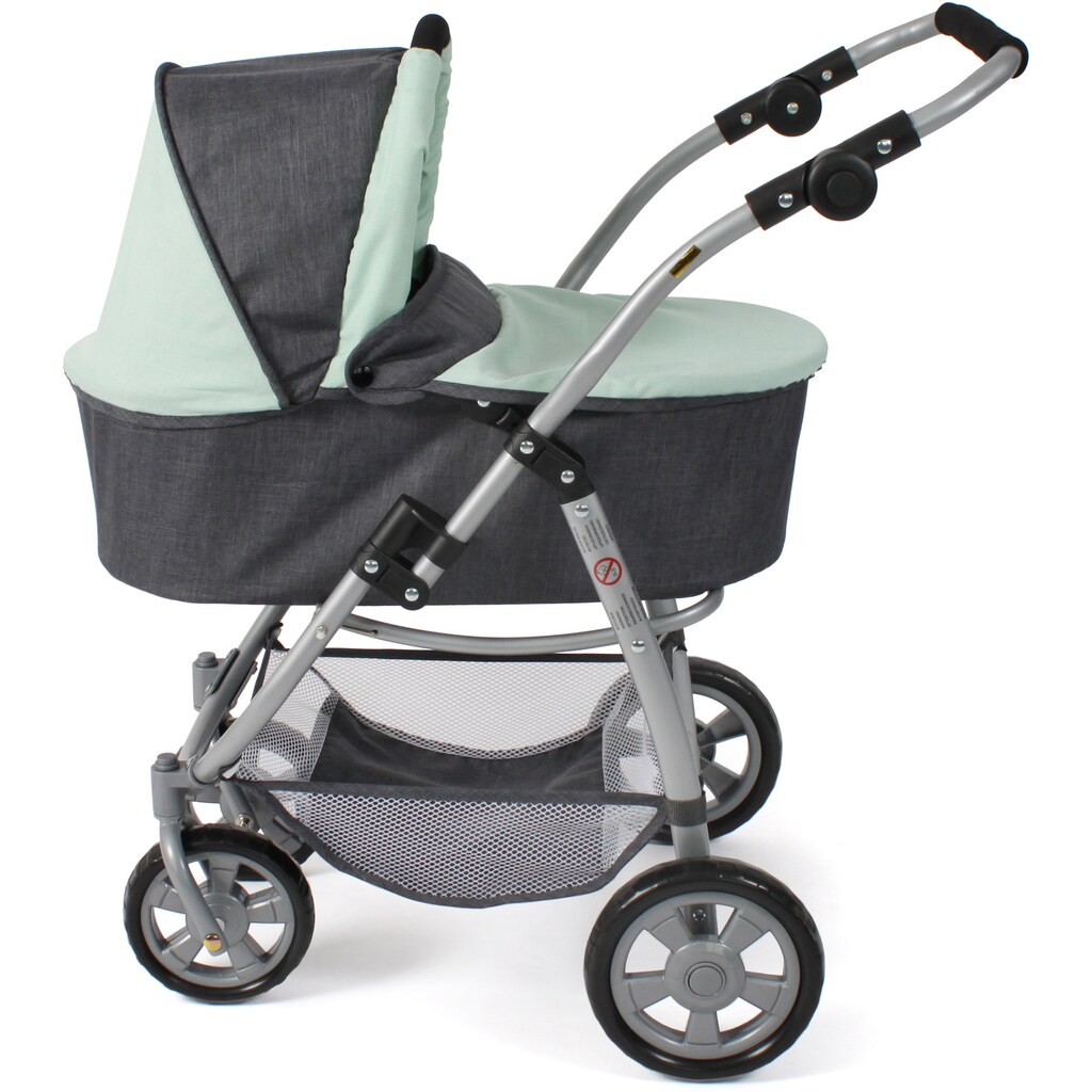 CHIC2000 Kombi-Puppenwagen »Emotion All In 3in1, Grau-Mint«