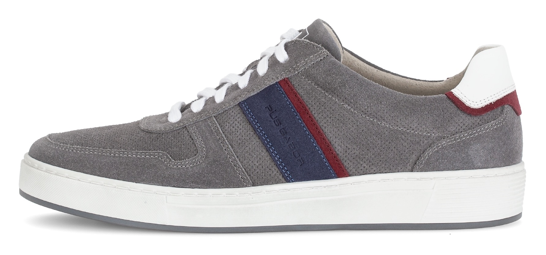 Pius Gabor Sneaker, Freizeitschuh, Halbschuh, Schnürer mit Kontrastbesätze, Weite G