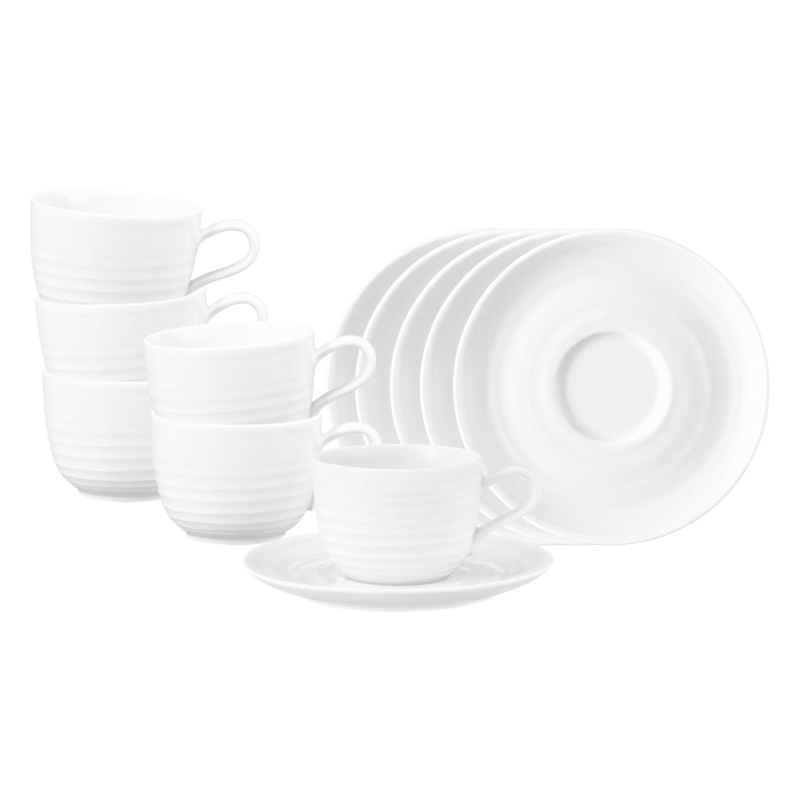 Seltmann Weiden Tasse "Kaffeetassen mit Untertassen Terra 260 ml 6er Set" günstig online kaufen