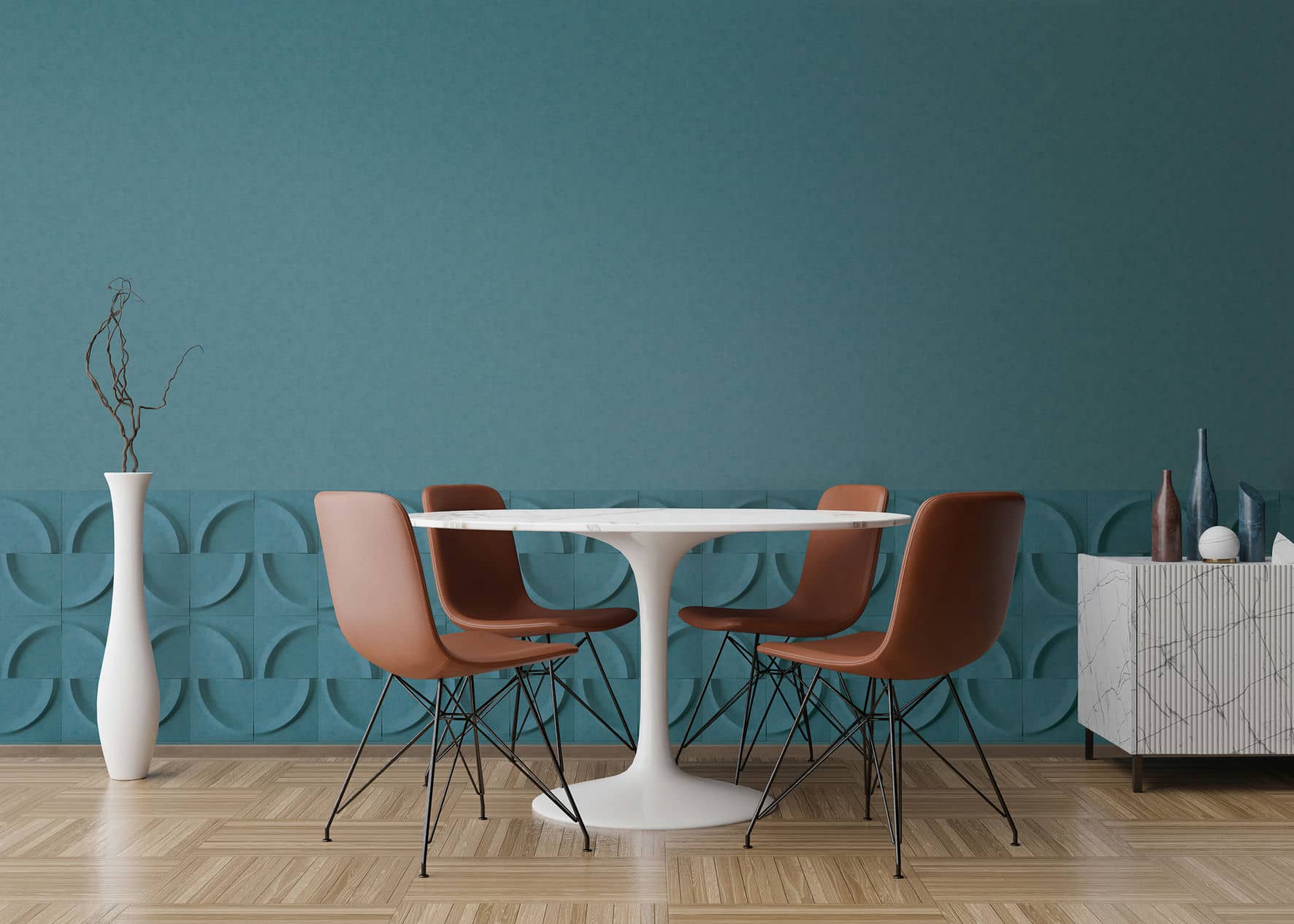 Marburg Vliestapete "Fantasy Feathers" 3D-Optik moderne Tapete für Wohnzimmer Schlafzimmer Küche