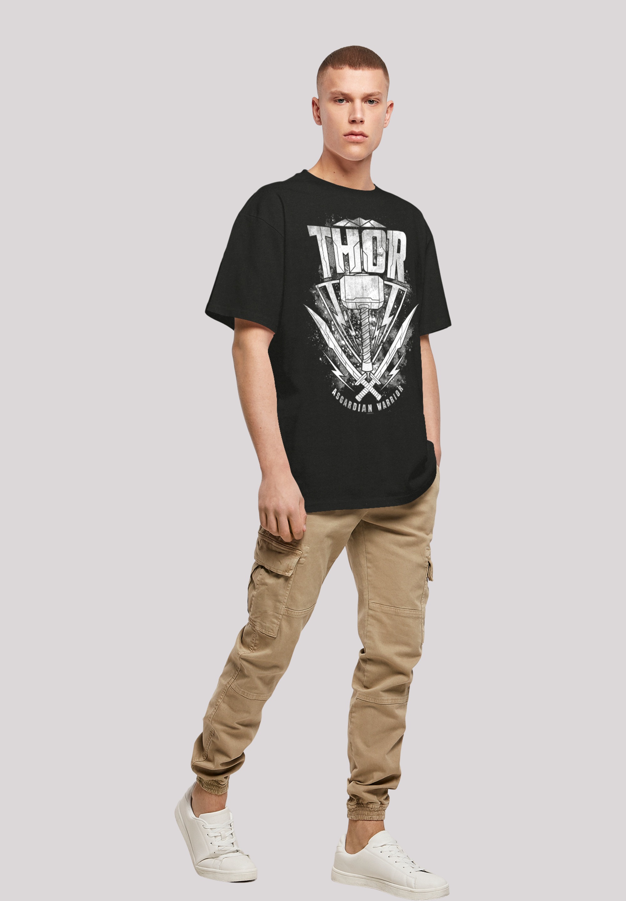 F4NT4STIC T-Shirt »Marvel Thor Ragnarok Thor Hammer Logo«, Print