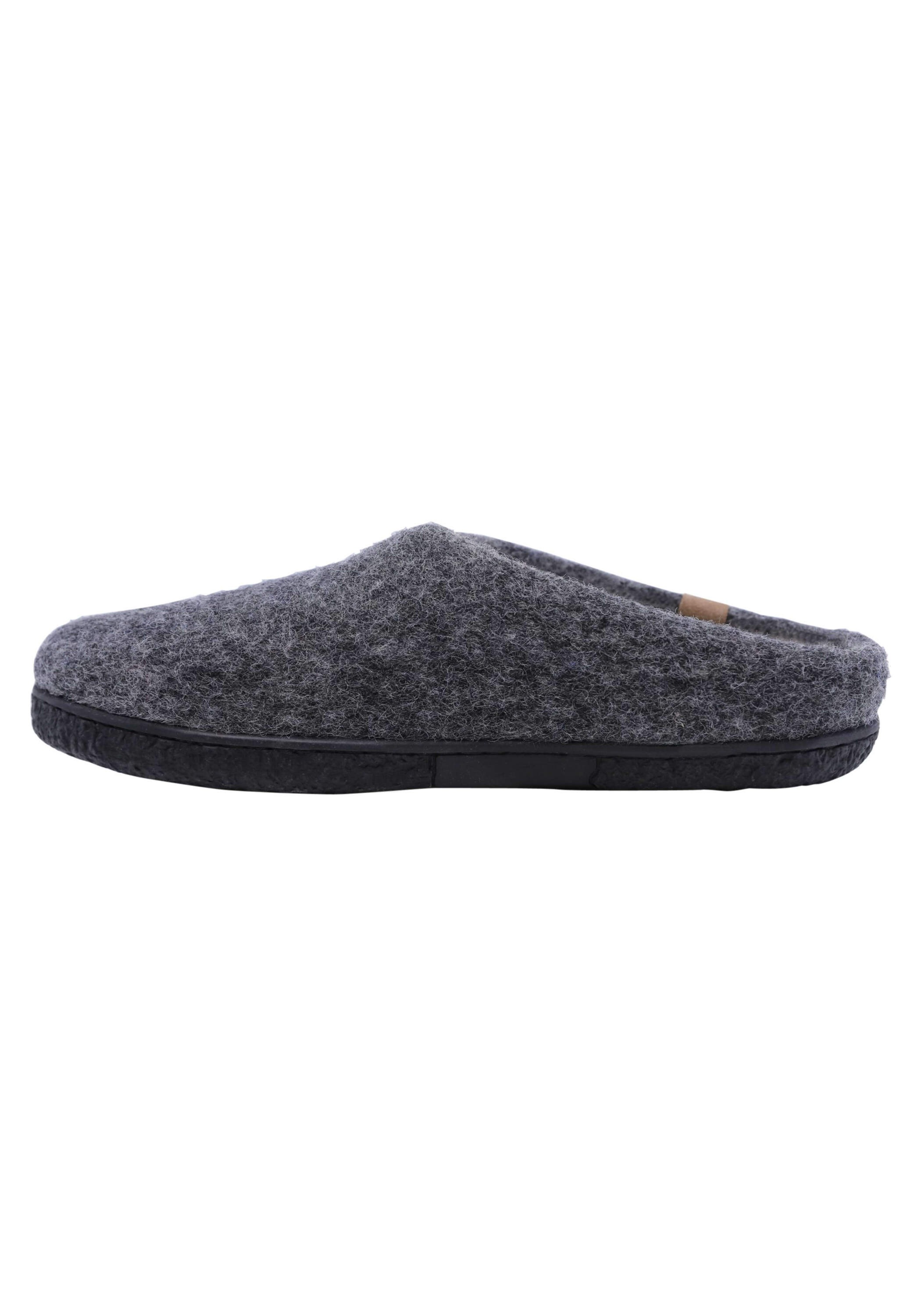Hausschuh LINDBERGH "Schuhe", Herren, Gr. 42, grau, Obermaterial: 100% Wolle, Schuhe Hausschuh 3