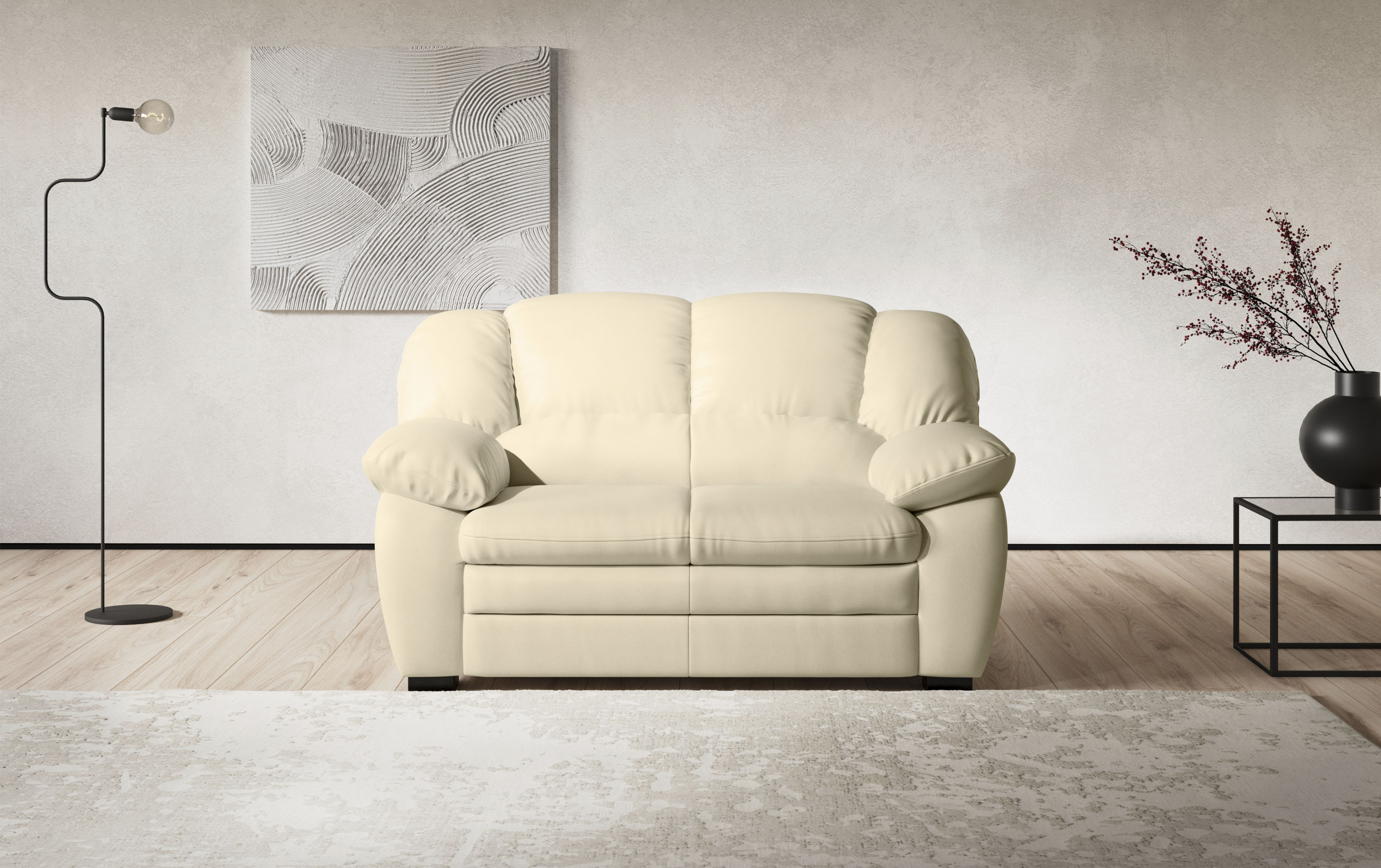 COTTA 2-Sitzer "Casino Sofa, mit extra breiten Armlehnen, B: 159 cm" Polstergarnitur, auch als Set erhältlich