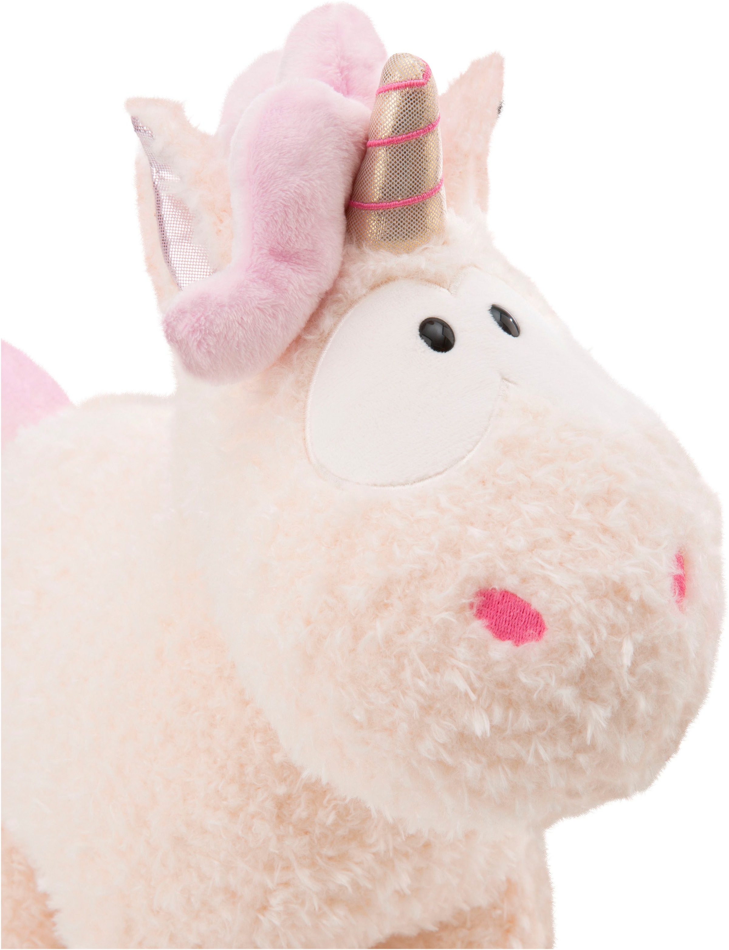 Nici Kuscheltier »Theodor & Friends, Einhorn Creamy Pink stehend 45cm GREEN«