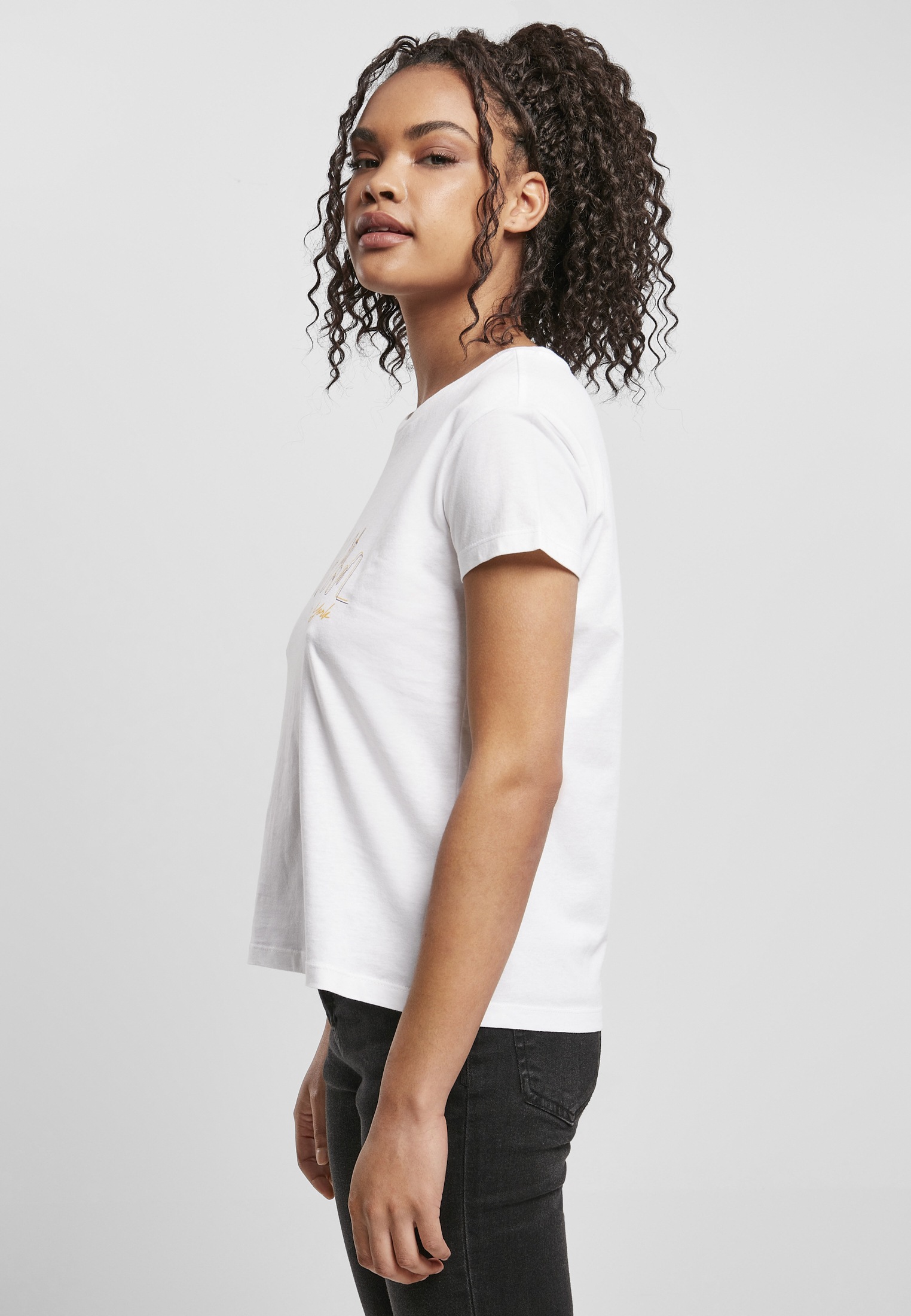 MisterTee Kurzarmshirt »Damen Ladies Skyline Box Tee«, (1 tlg.)