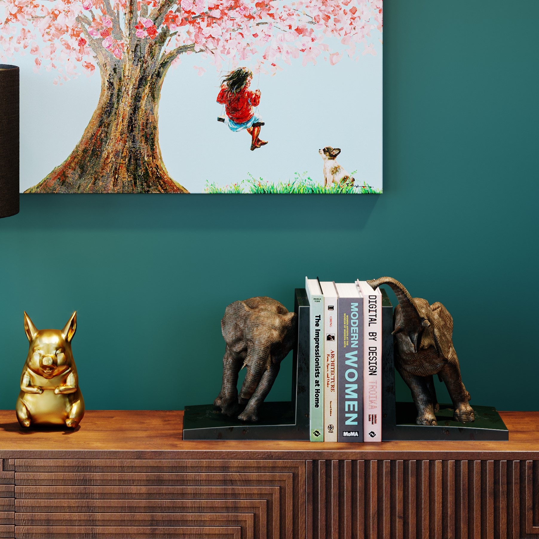 Kare Design Buchstütze »Elephants 42« aus Polyresin