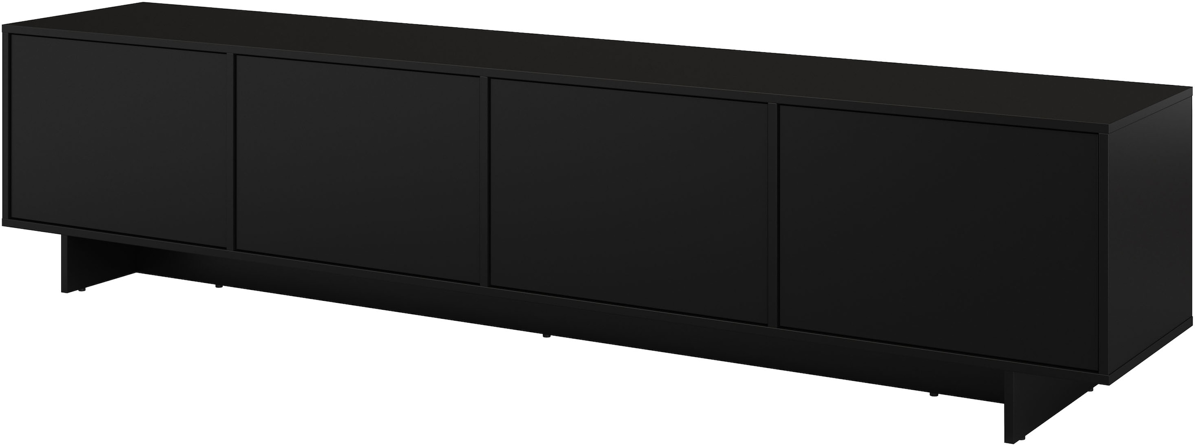 OTTO home Lowboard »Tatami, Modernes griffloses TV-Board, Breit 220,50cm, TV-Schrank« TV-Schrank, TV-Board mit viel Stauraum, push-to-open-Funktion