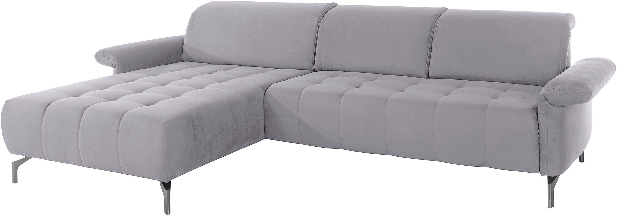 INOSIGN Ecksofa »Fresh L-Form«, Federkern, wahlweise Kopfteilverstellung und motorischer Vorziehsitz