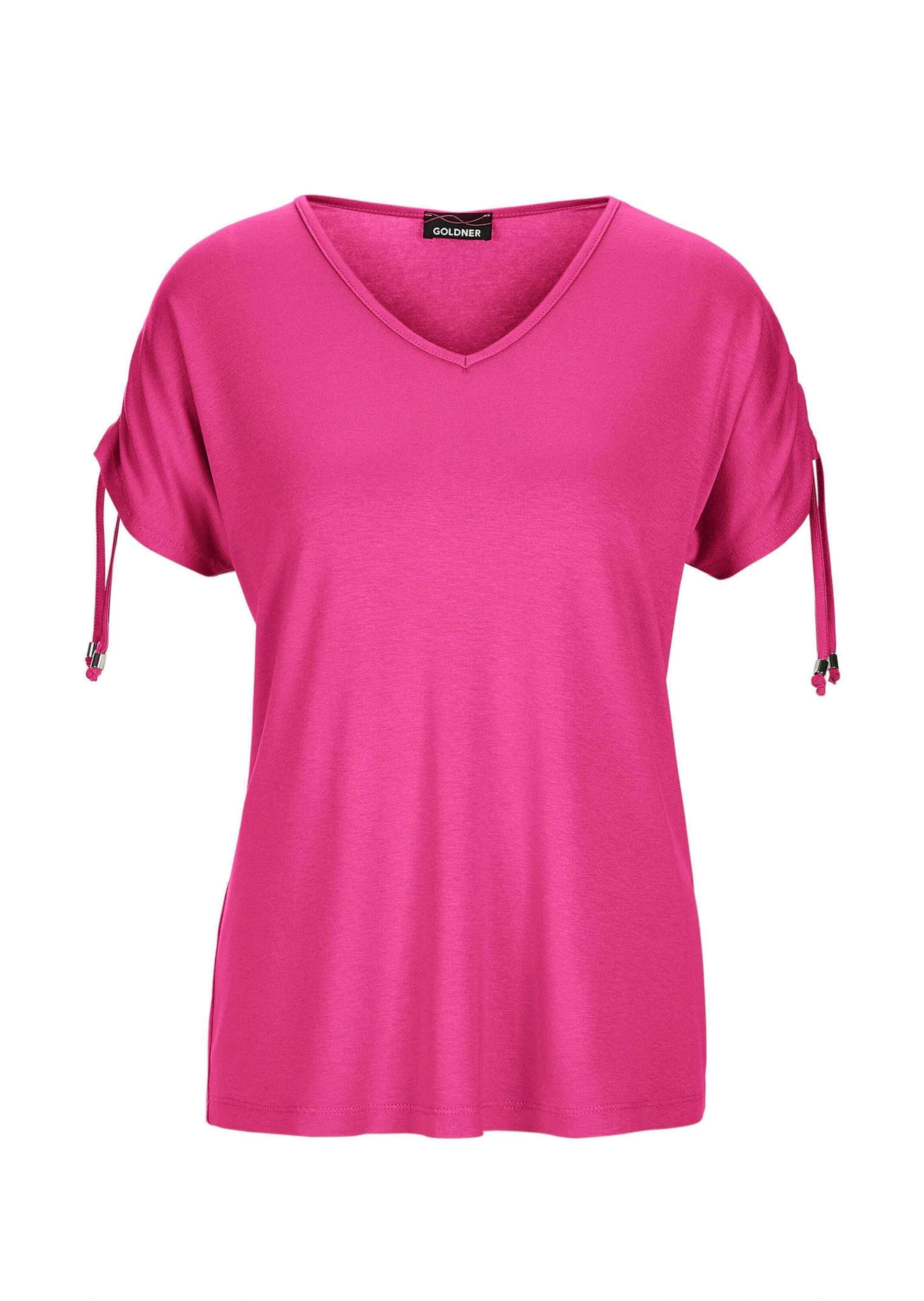 GOLDNER Kurzarmshirt "Kurzarm Viskose-Oberteil" strechbequeme Viskosejersey günstig online kaufen