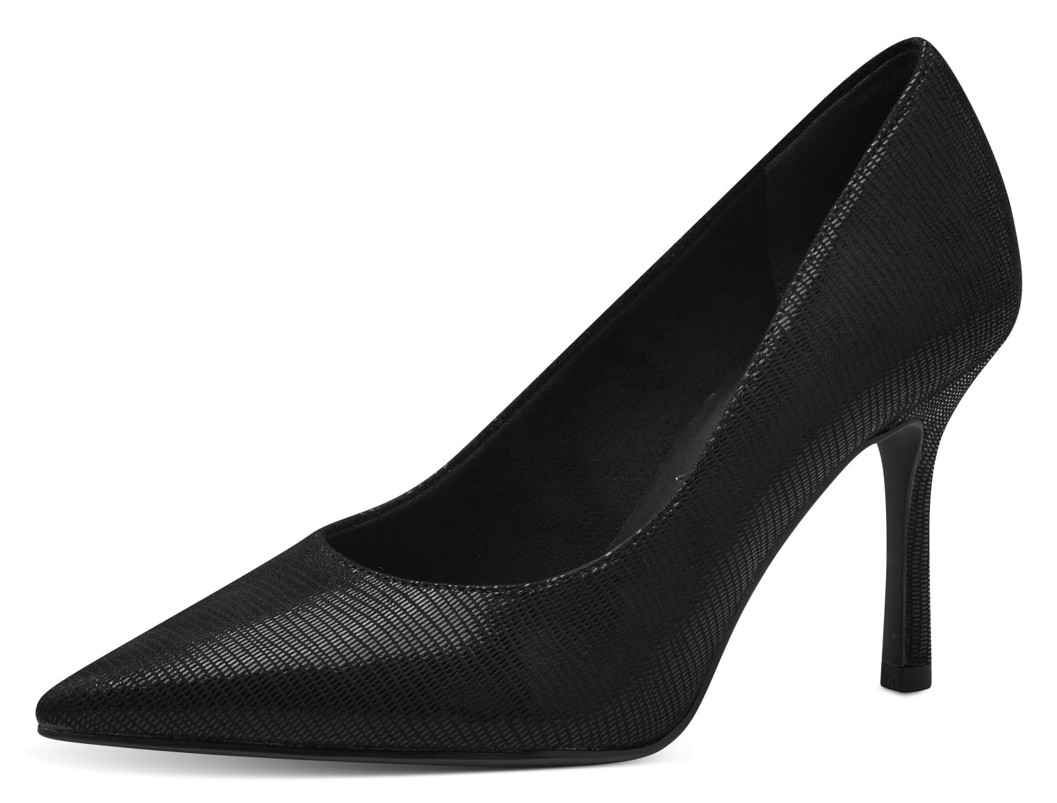 Tamaris High-Heel-Pumps, Stilettoabsatz, Abendschuh, Partyschuh mit edlem Glanz-Effekt