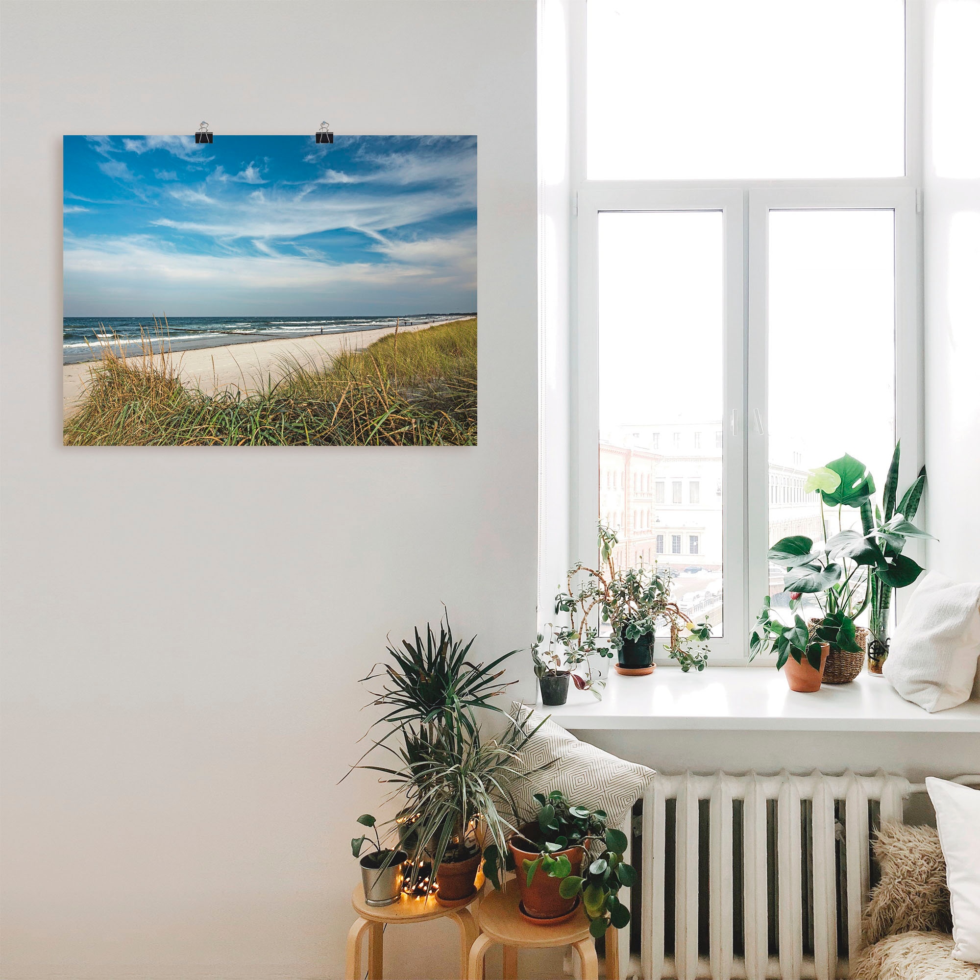 Artland Wandbild "Urlaubfeeling", Strand, (1 St.), als Leinwandbild, Poster günstig online kaufen