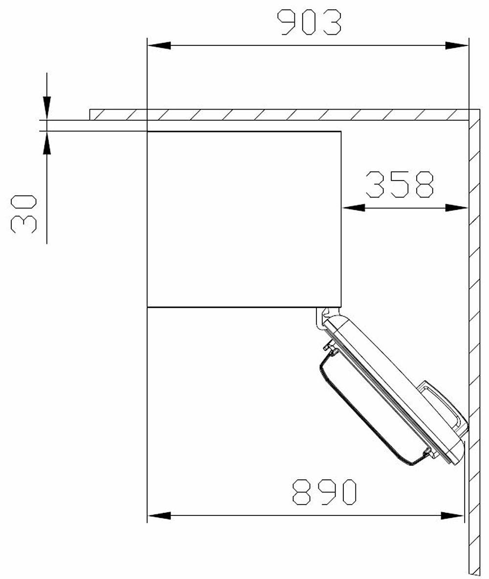 Amica Table Top Kühlschrank, KS 15614 S, 87,5 cm hoch, 55 cm breit