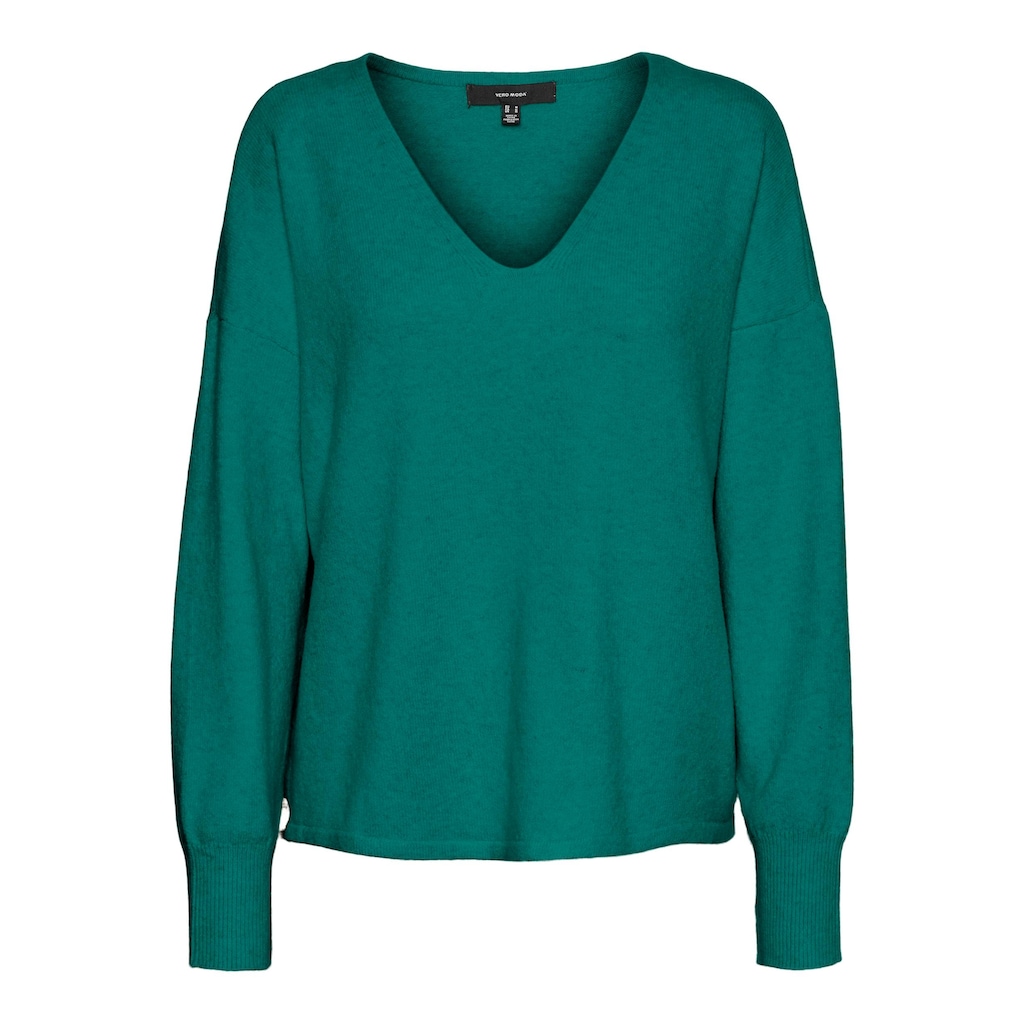 Vero Moda V-Ausschnitt-Pullover »VMDOFFY LS V-NECK BLOUSE GA NOOS«