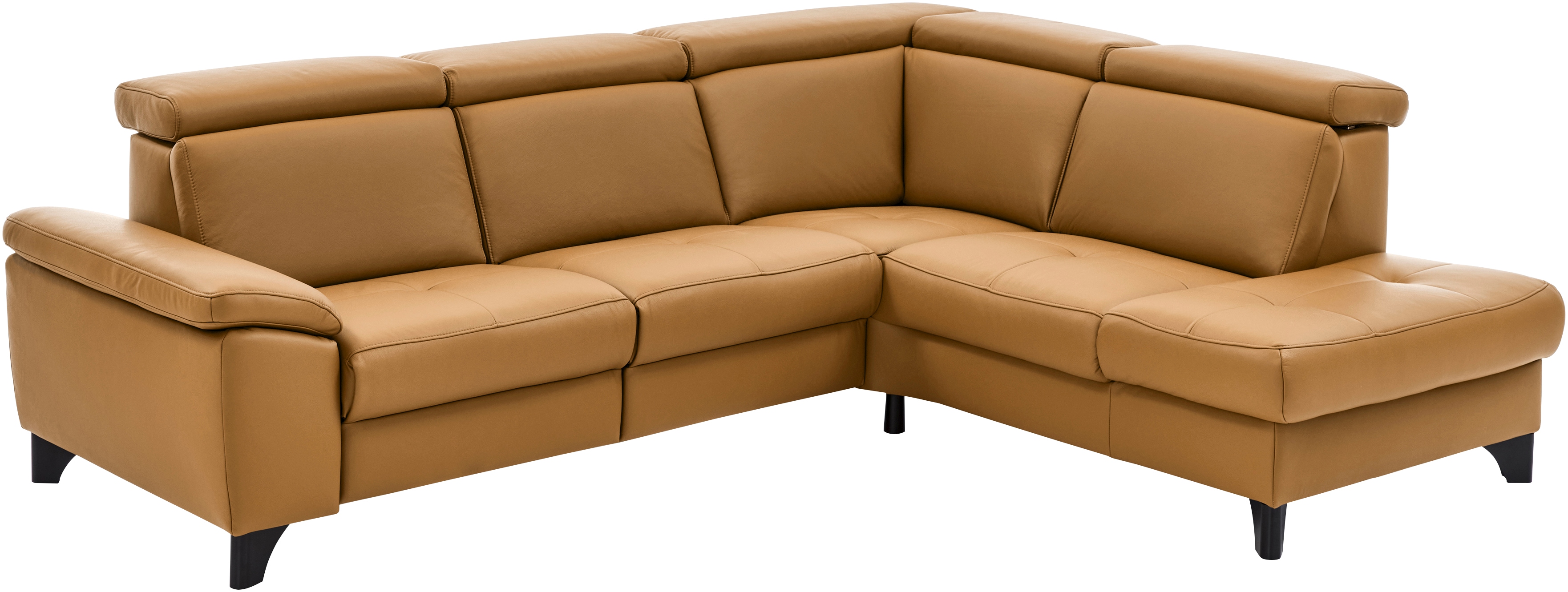 Die PlanBar Ecksofa "PN-EM23166 L-Form" optional mit Kopfteilverstellung und Stauraum