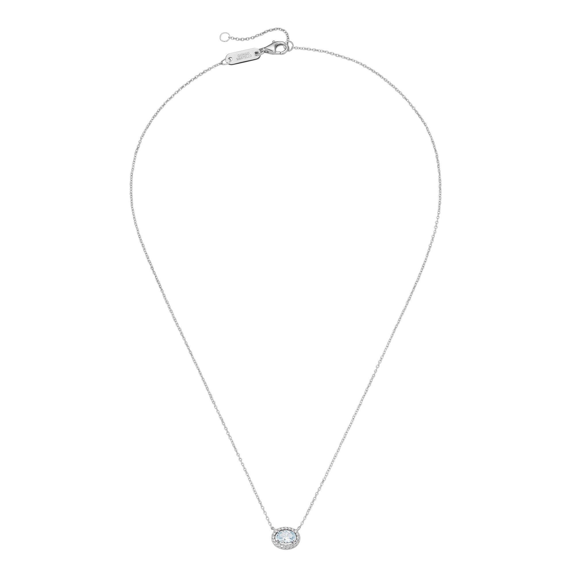 GIORGIO MARTELLO MILANO Collier »Ziersteine, Zirkonia weiß, Silber 925«