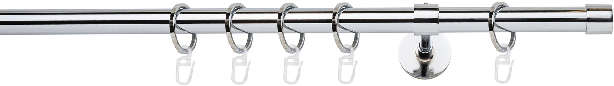 mydeco Gardinenstange »20mm Cap Wandträger 14 cm«, 1 läufig-läufig, Fixmaß