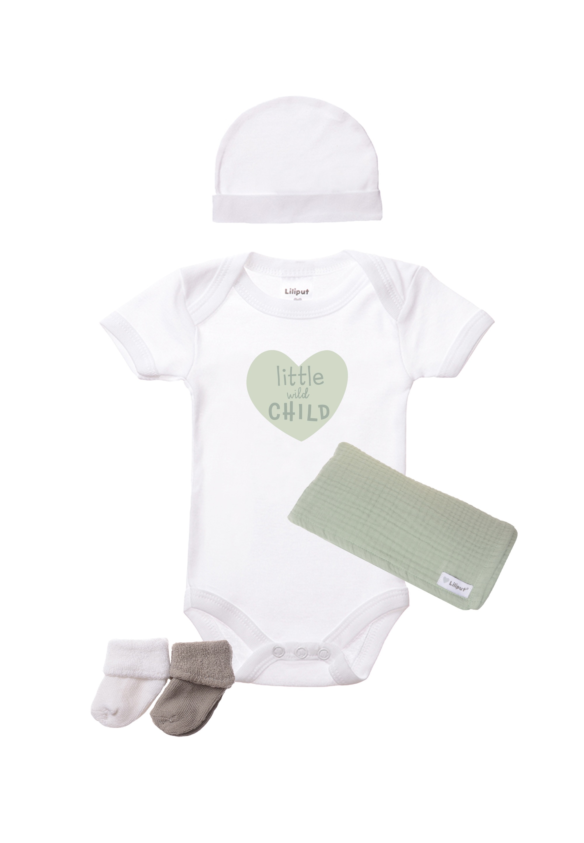 Liliput Erstausstattungspaket "little wild child" 5 Stk. mit niedlichem Print