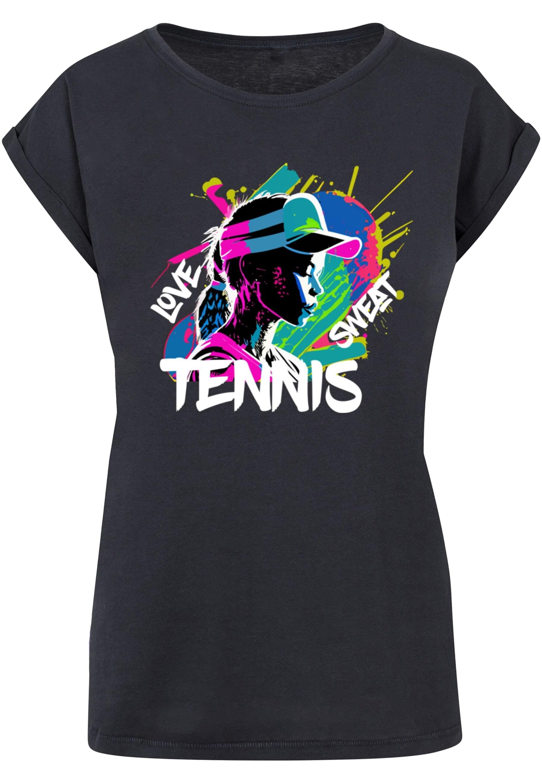 Merchcode T-Shirt "Merchcode Damen Ladies Tennis Love, Sweat - T-Shirt" günstig online kaufen