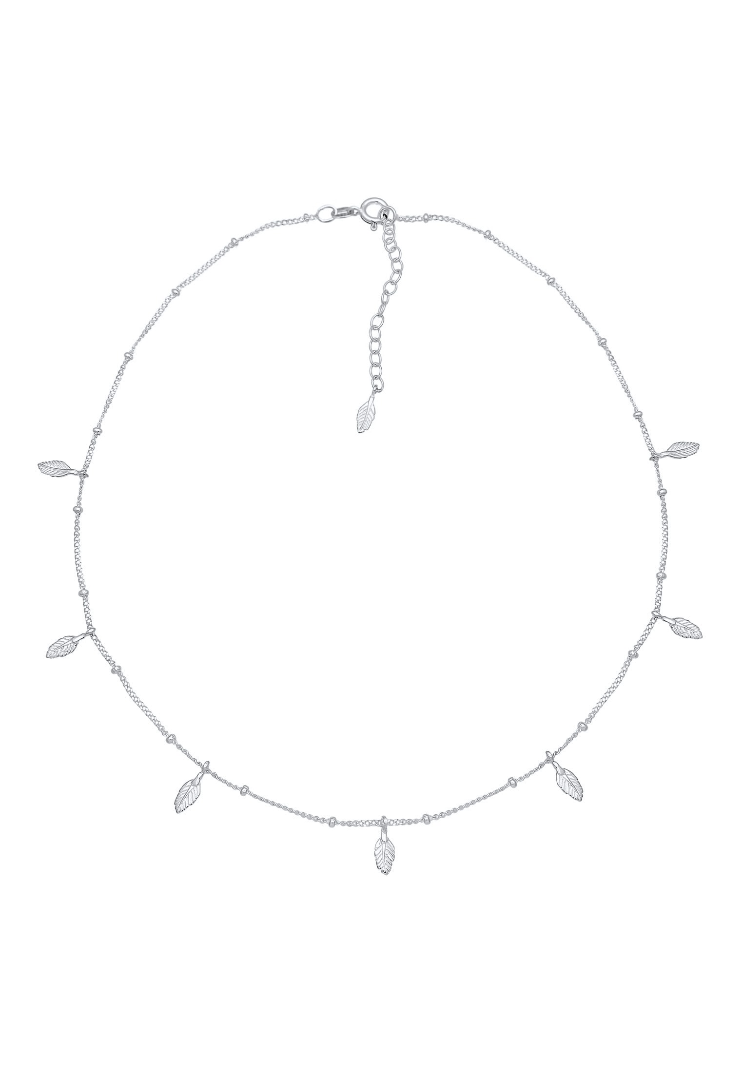 Elli Collier »Choker Kugelkette Federn Boho Trend 925er Silber«