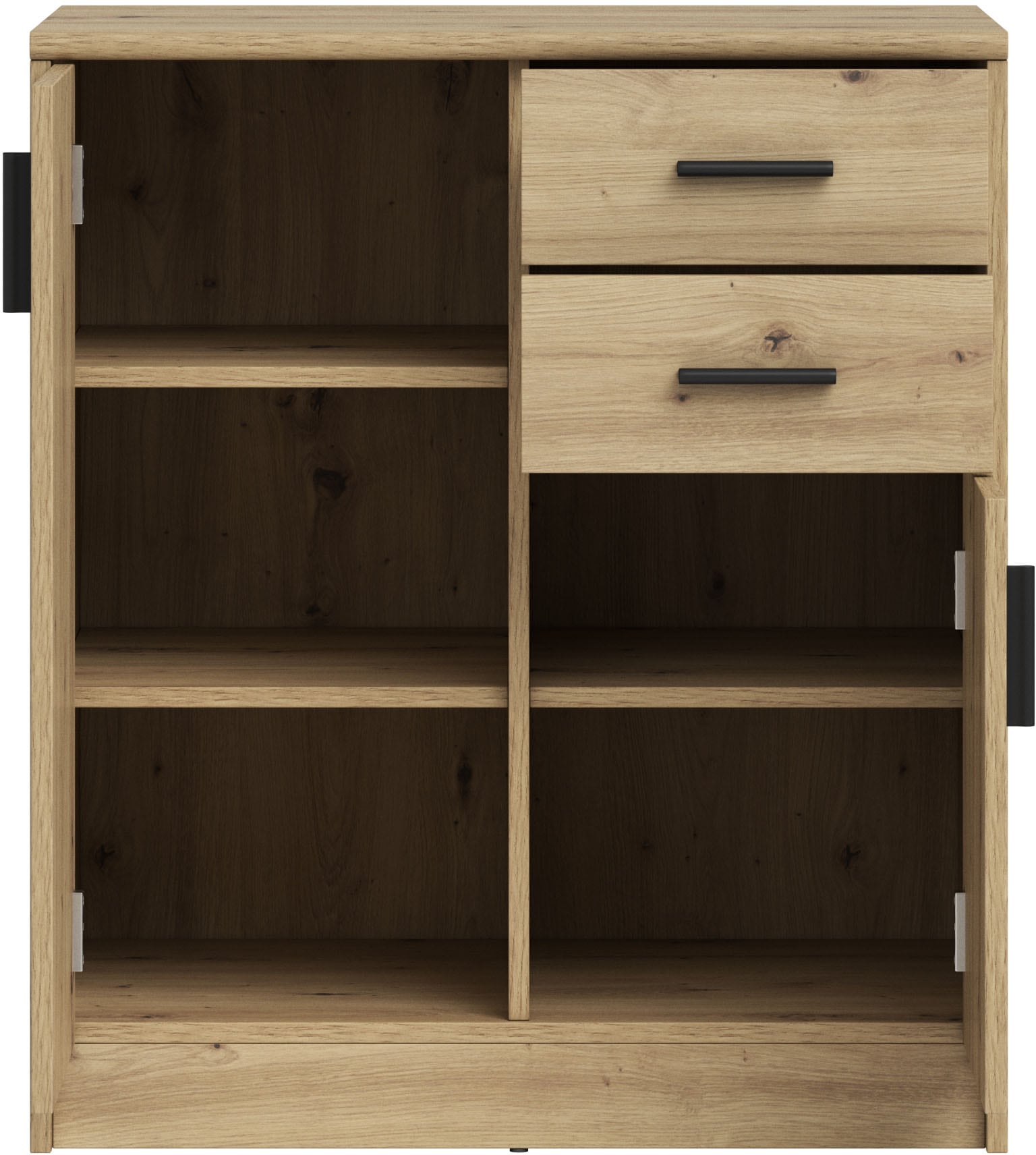 HBZ Sideboard »Nelly Kommode, BxHxT 74x86x50cm«, (1 St.), Breite 74cm, Einlegeböden verstellbar, foliert