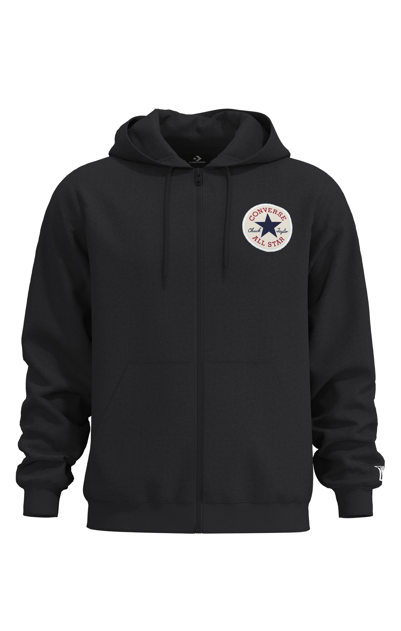Converse Kapuzensweatjacke "CHUCK FLEECE STANDARD FIT" mit Kordelzug an der günstig online kaufen