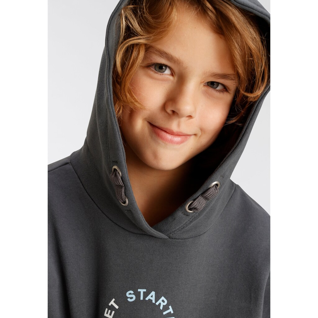 KIDSWORLD Kapuzensweatshirt »GET STARTED TODAY!«