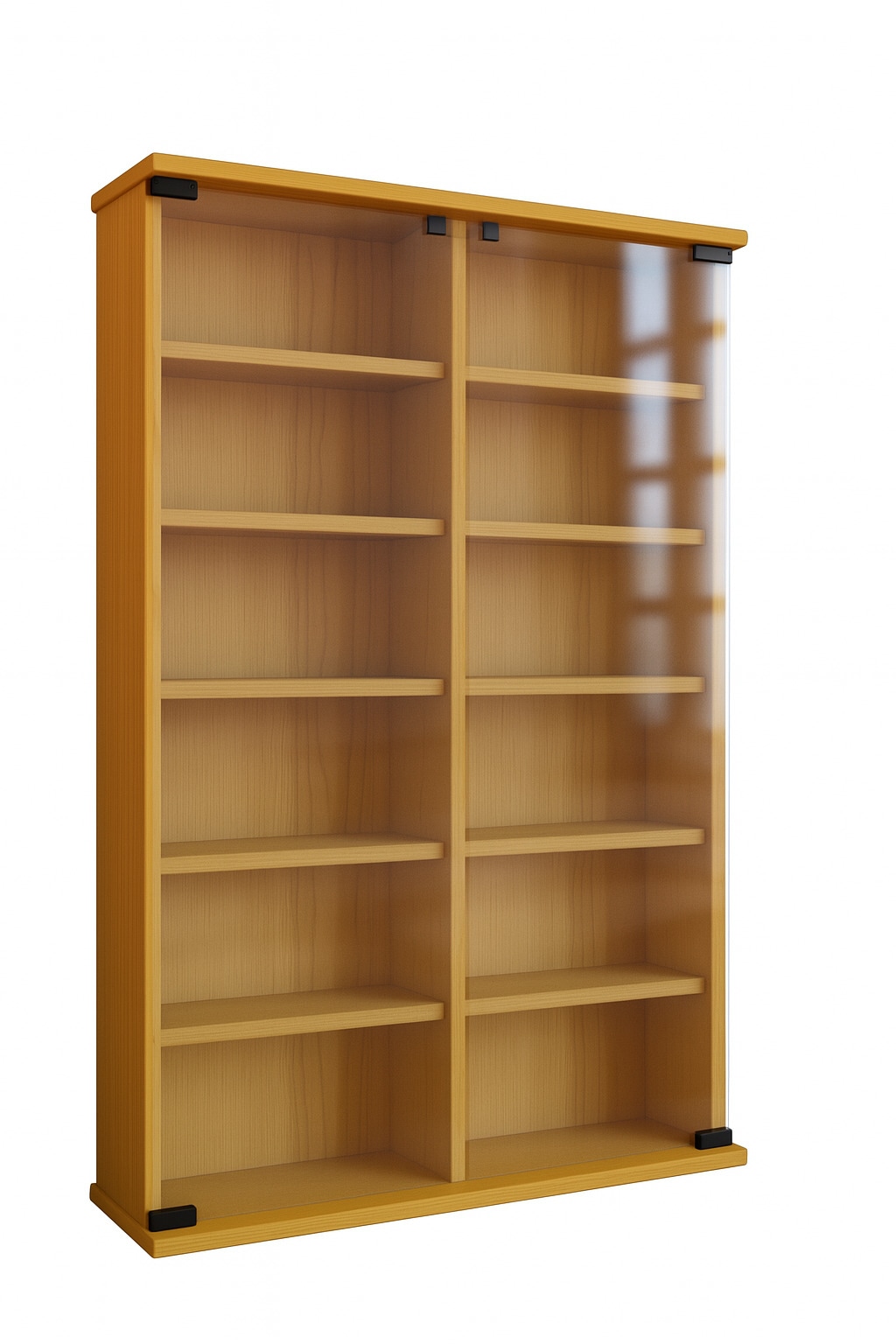 VCM Media-Regal »Holz CD DVD Stand Regal Schrank Roma Glastür«