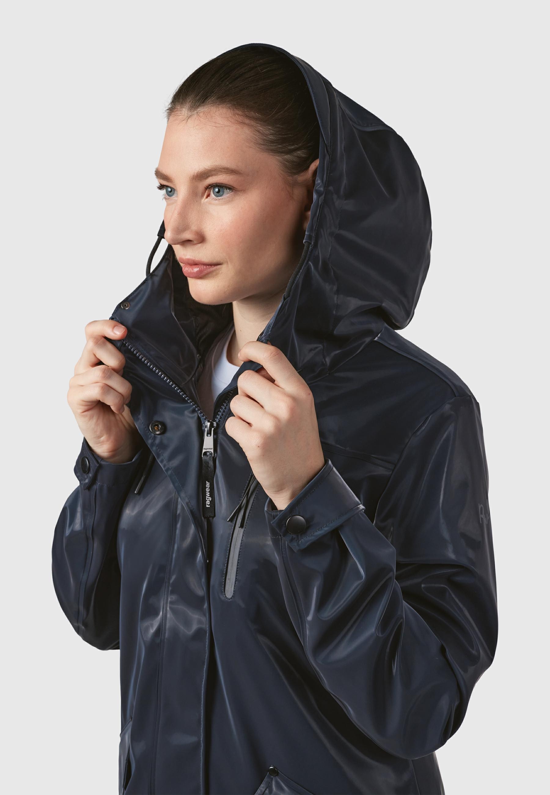 Ragwear Outdoorjacke »Meast Rainy«, mit Kapuze, Wasserdichte Übergangsjacke mit geschweißten Nähten