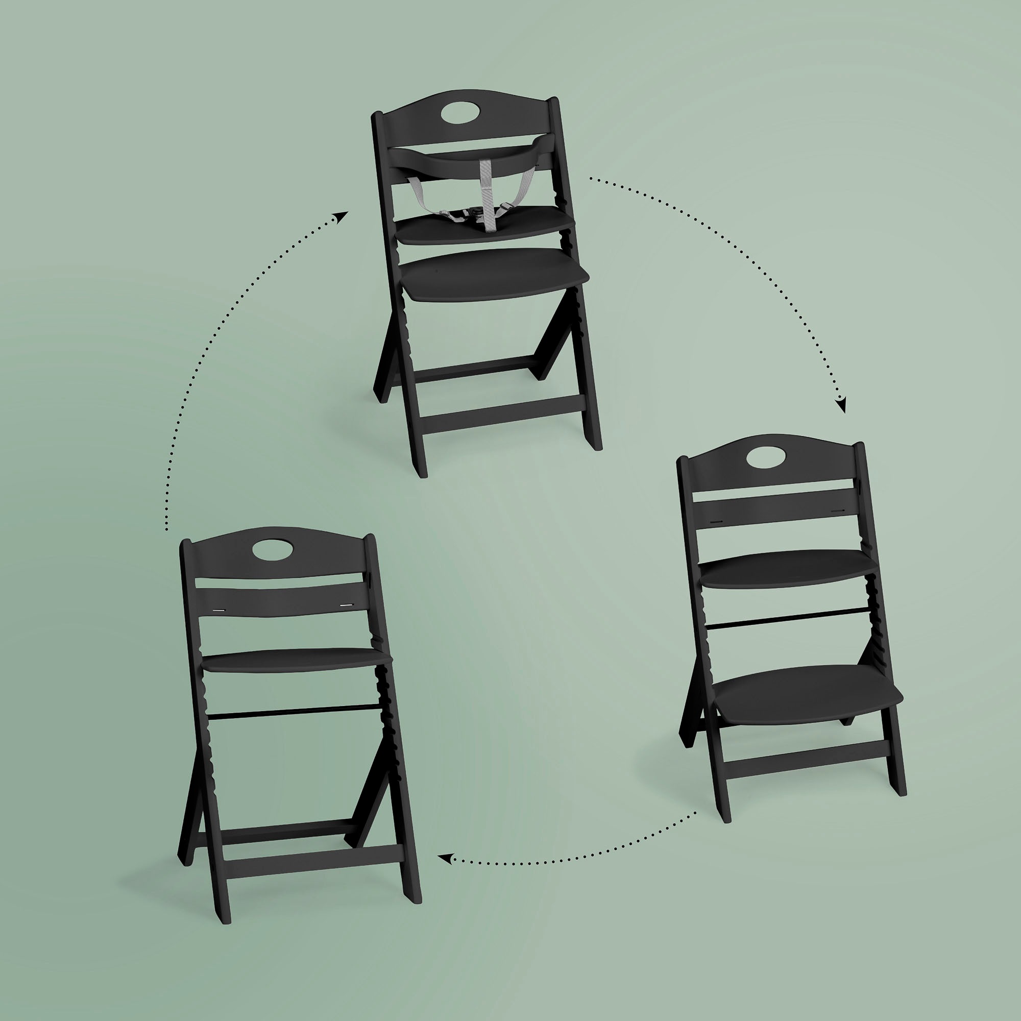 BabyGo Hochstuhl »Family, schwarz« ()