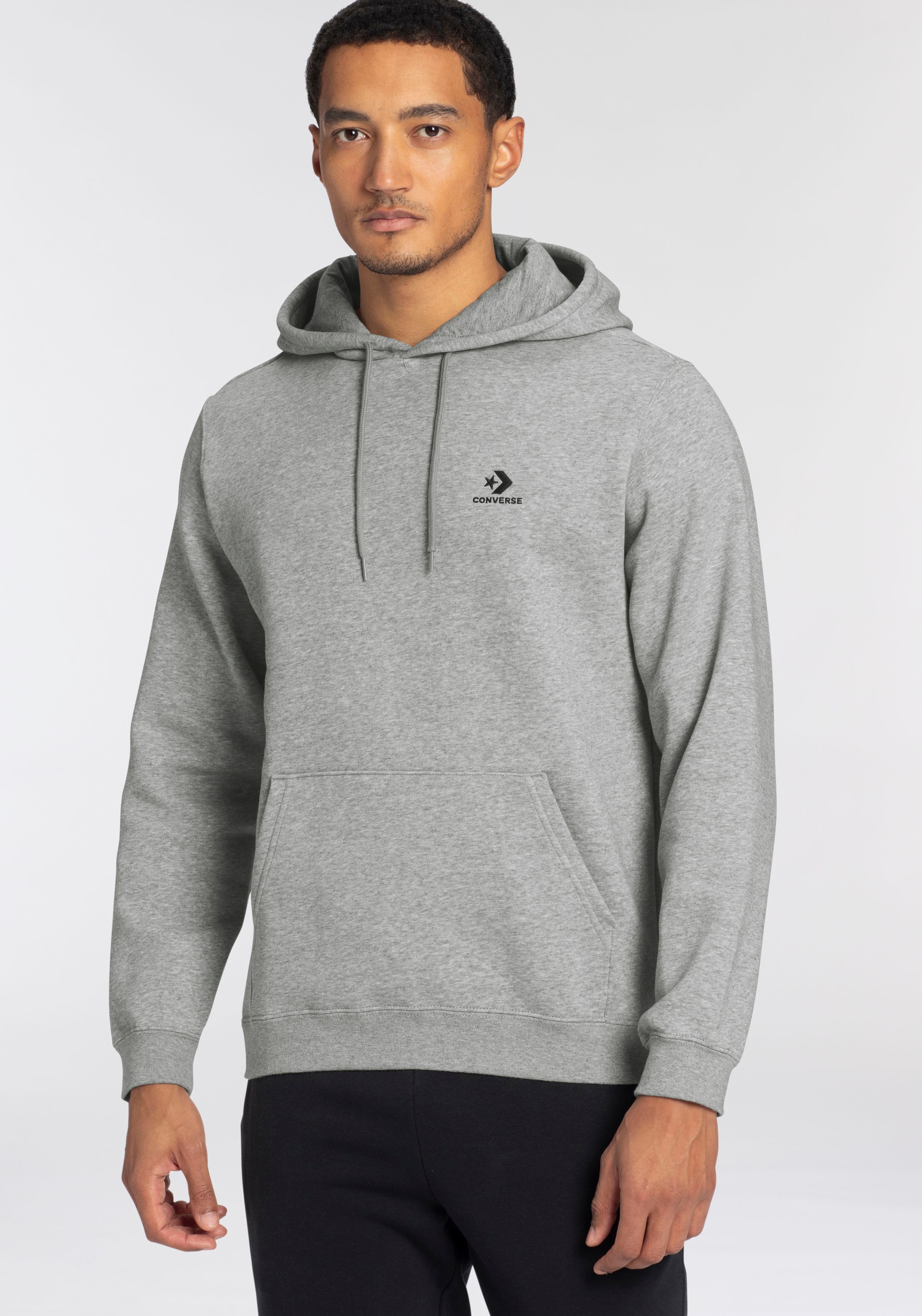 Thumbnail - Converse Kapuzensweatshirt "EMBROIDERED STAR CHEVRON BRUSHED BACK FLEECE HOODIE", (1 tlg.), Unisex